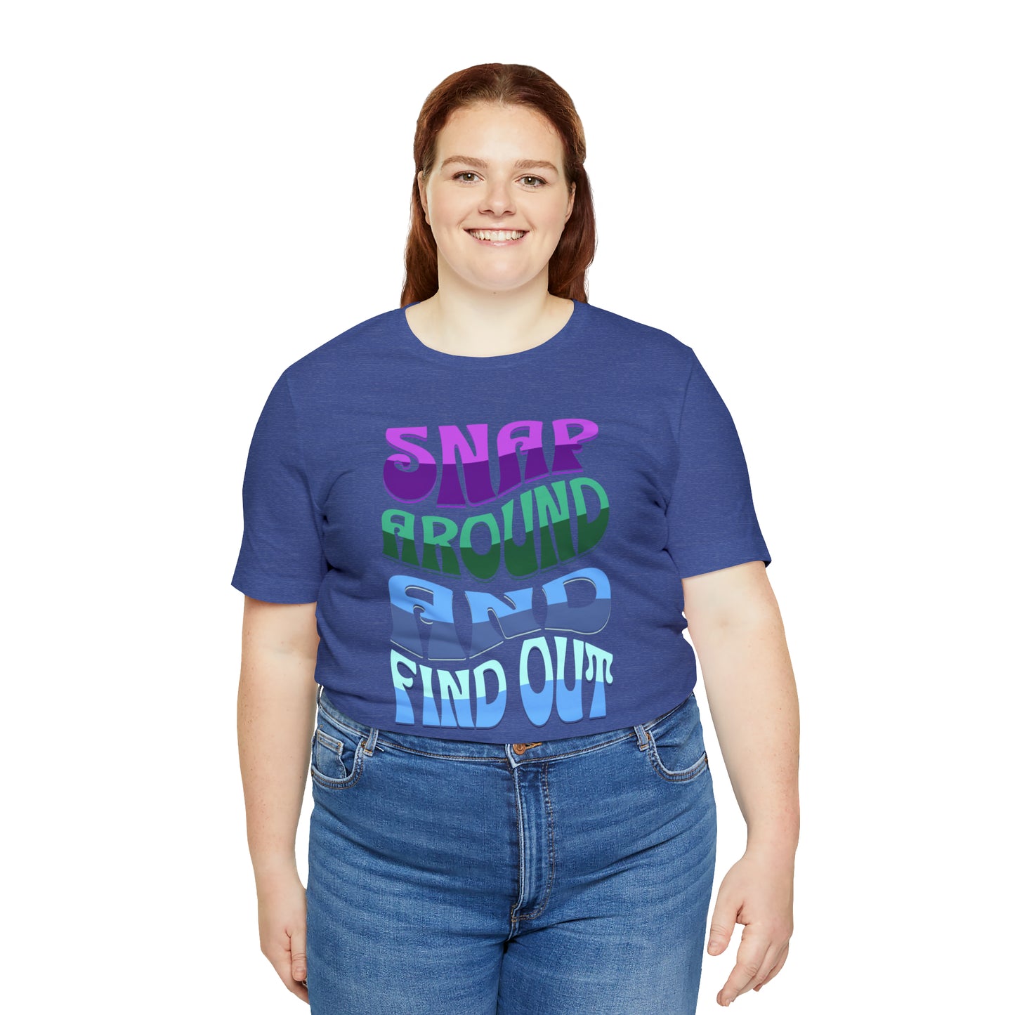 "snap around and find out" Marvel Snap Unisex Jersey Short Sleeve Tee
