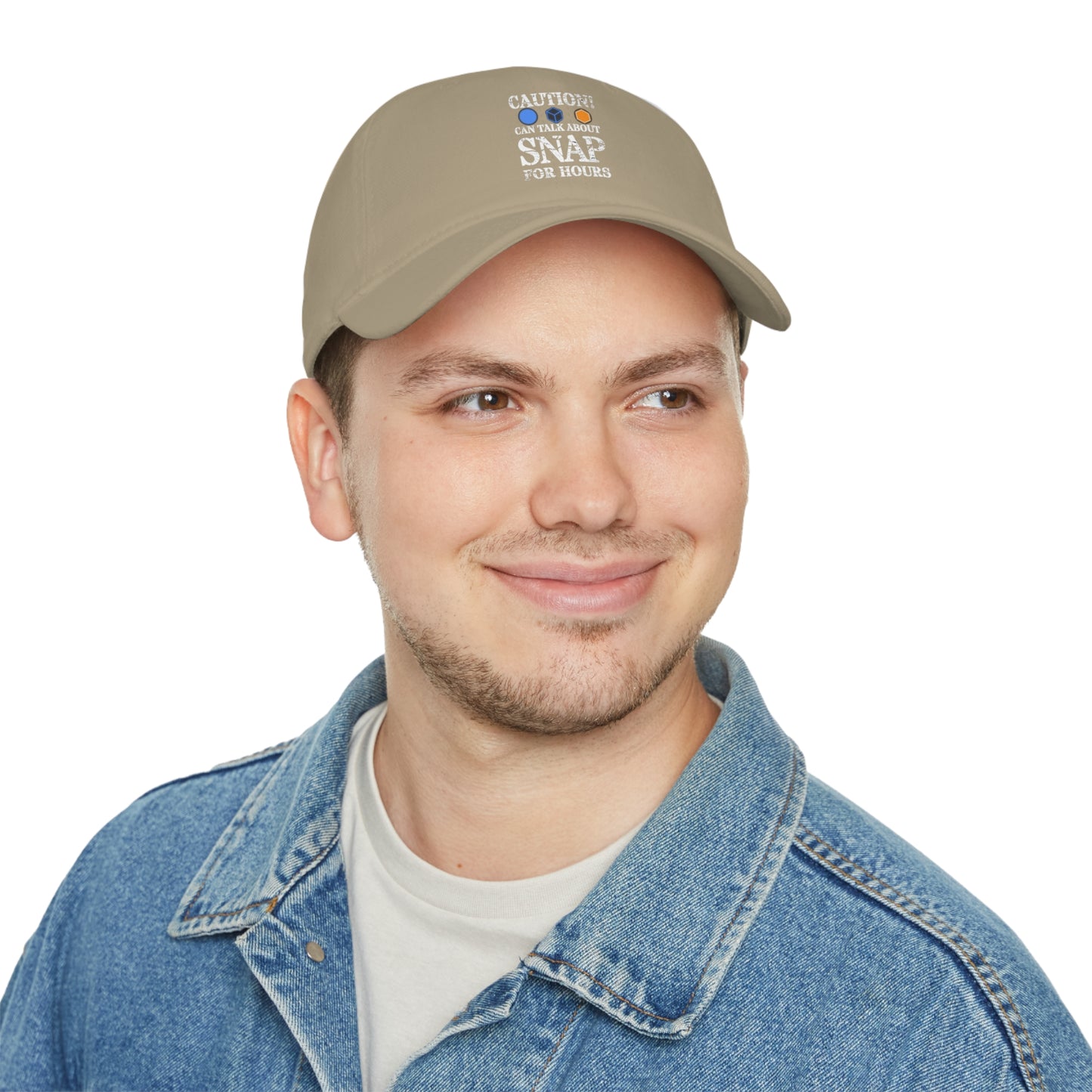 "caution - snap for hours" Marvel Snap Low Profile Baseball Cap