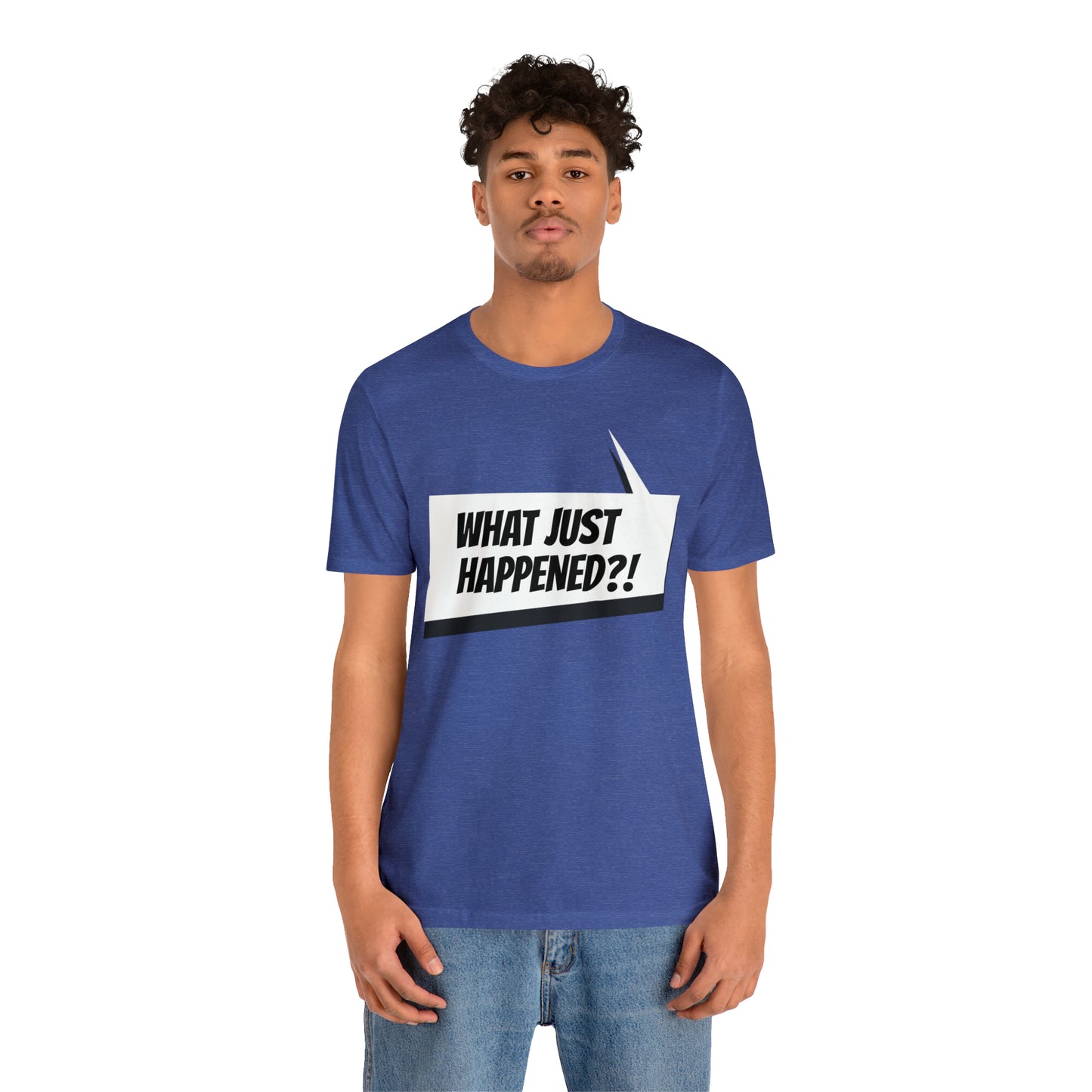 "what just happened?" Marvel Snap Unisex Jersey Short Sleeve Tee
