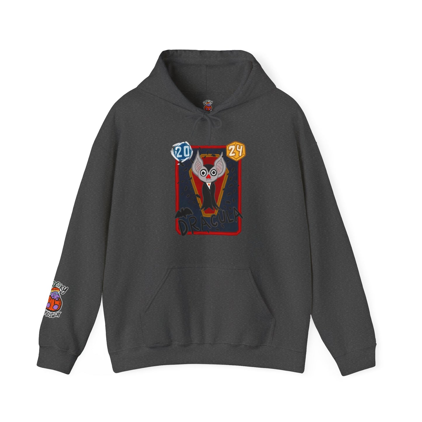 Snap Kang x Spooky Dino Marvel Snap inspired Dracula - Unisex Heavy Blend™ Hooded Sweatshirt