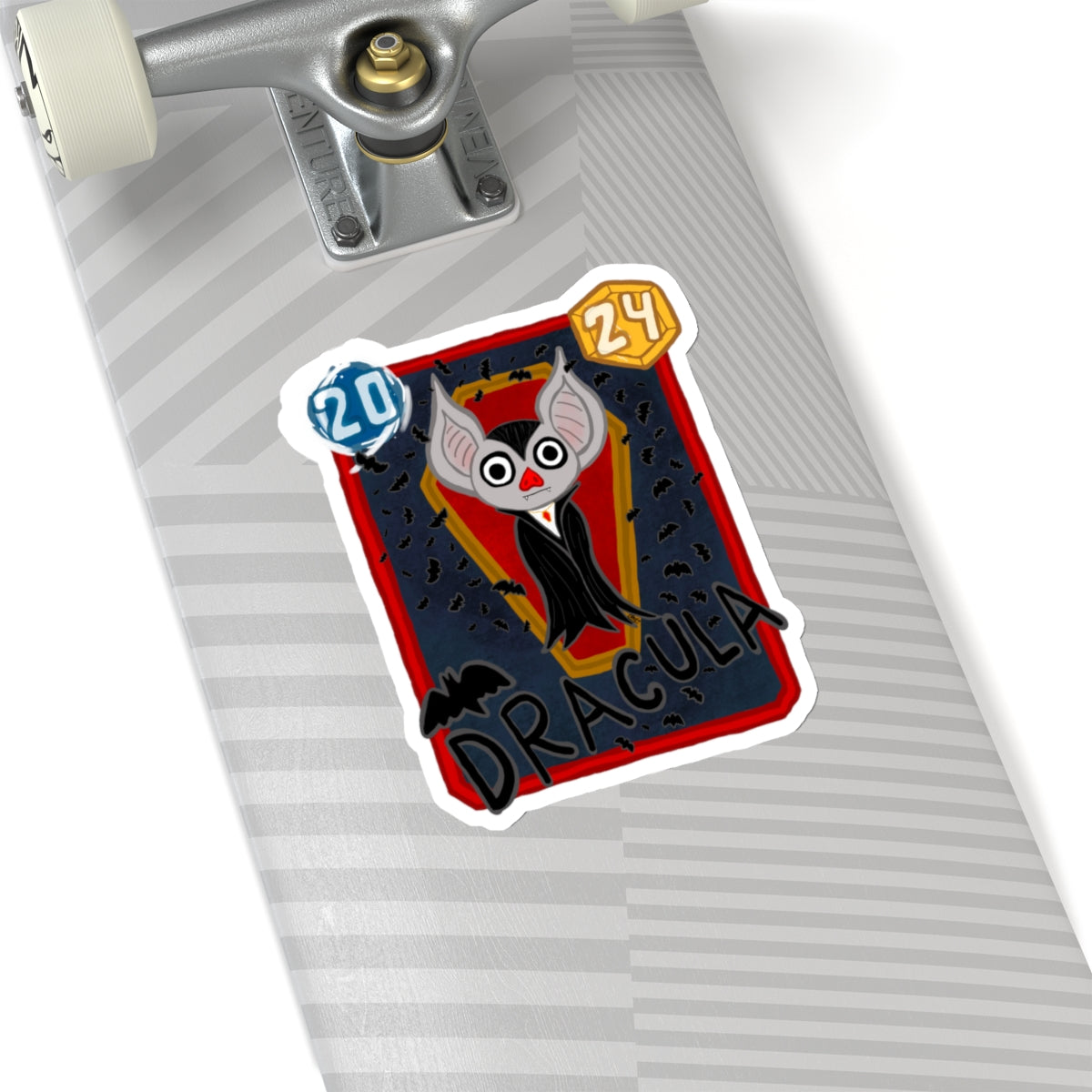 Snap Kang x Spooky Dino Marvel Snap inspired Dracula Card - Stickers