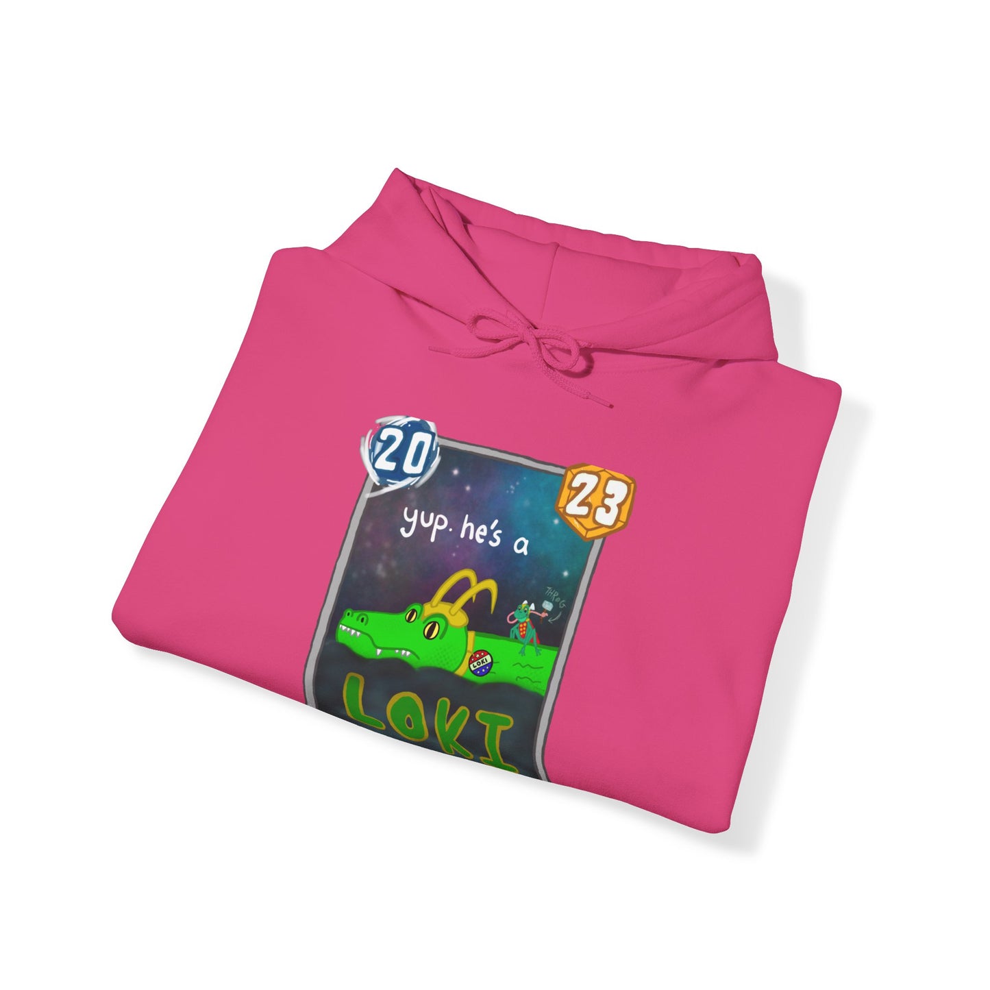 Snap Kang x Spooky Dinosaur "Yup, he's a Loki" Variant Marvel Snap inspired Hooded Sweatshirt