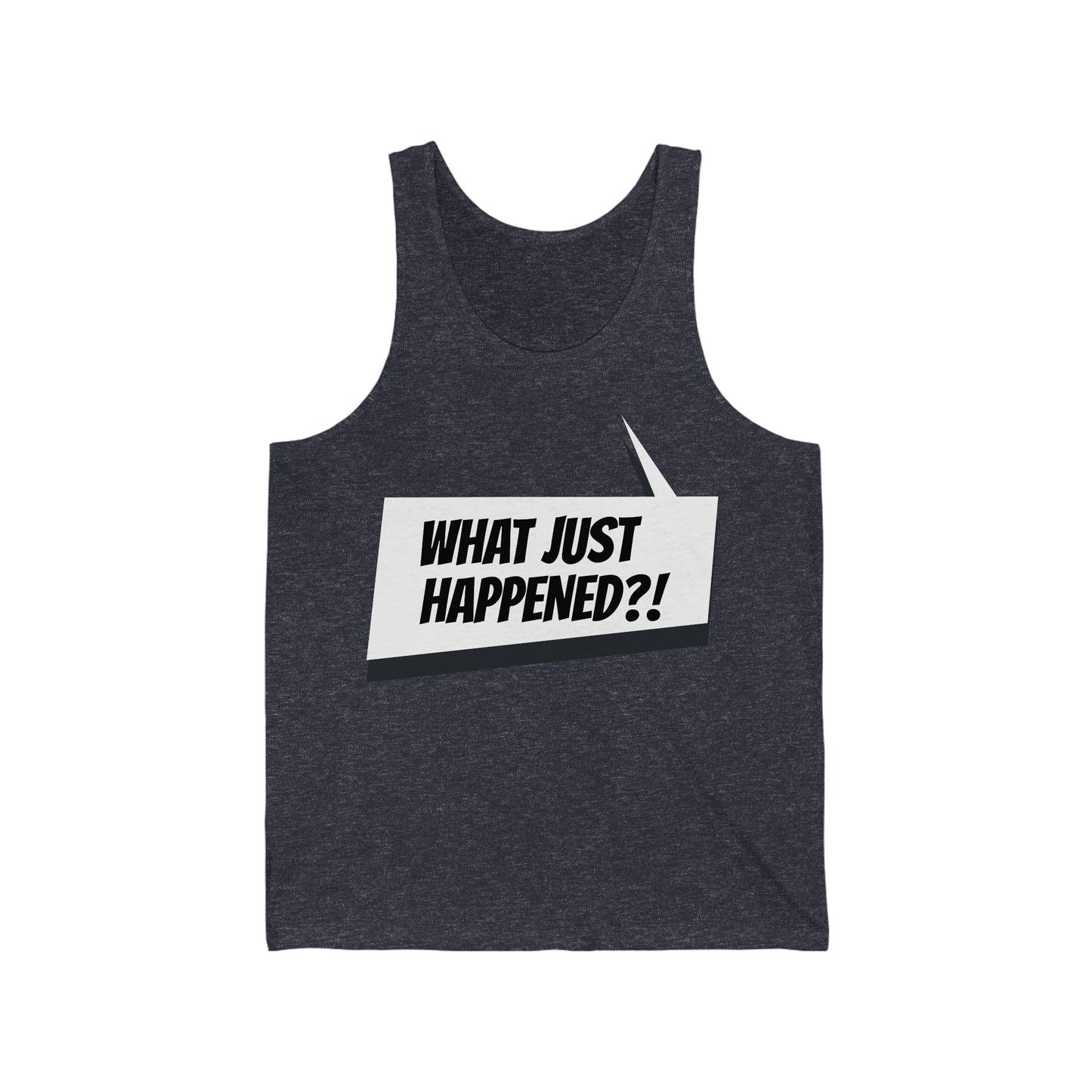 "What just happened?!" Marvel Snap Unisex Jersey Tank