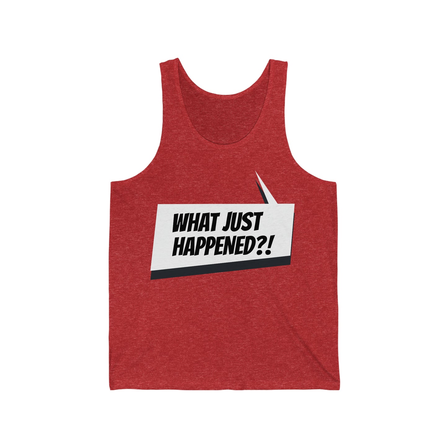 "What just happened?!" Marvel Snap Unisex Jersey Tank