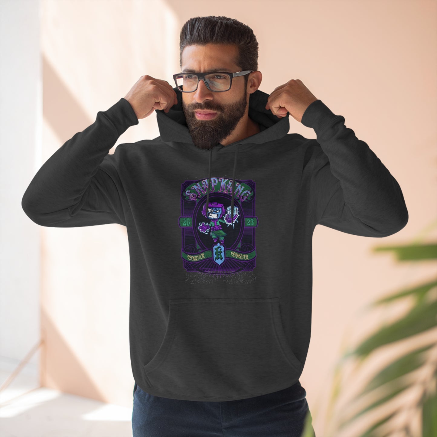 "Snap Kang Barber" Marvel Snap Unisex Premium Pullover Hoodie