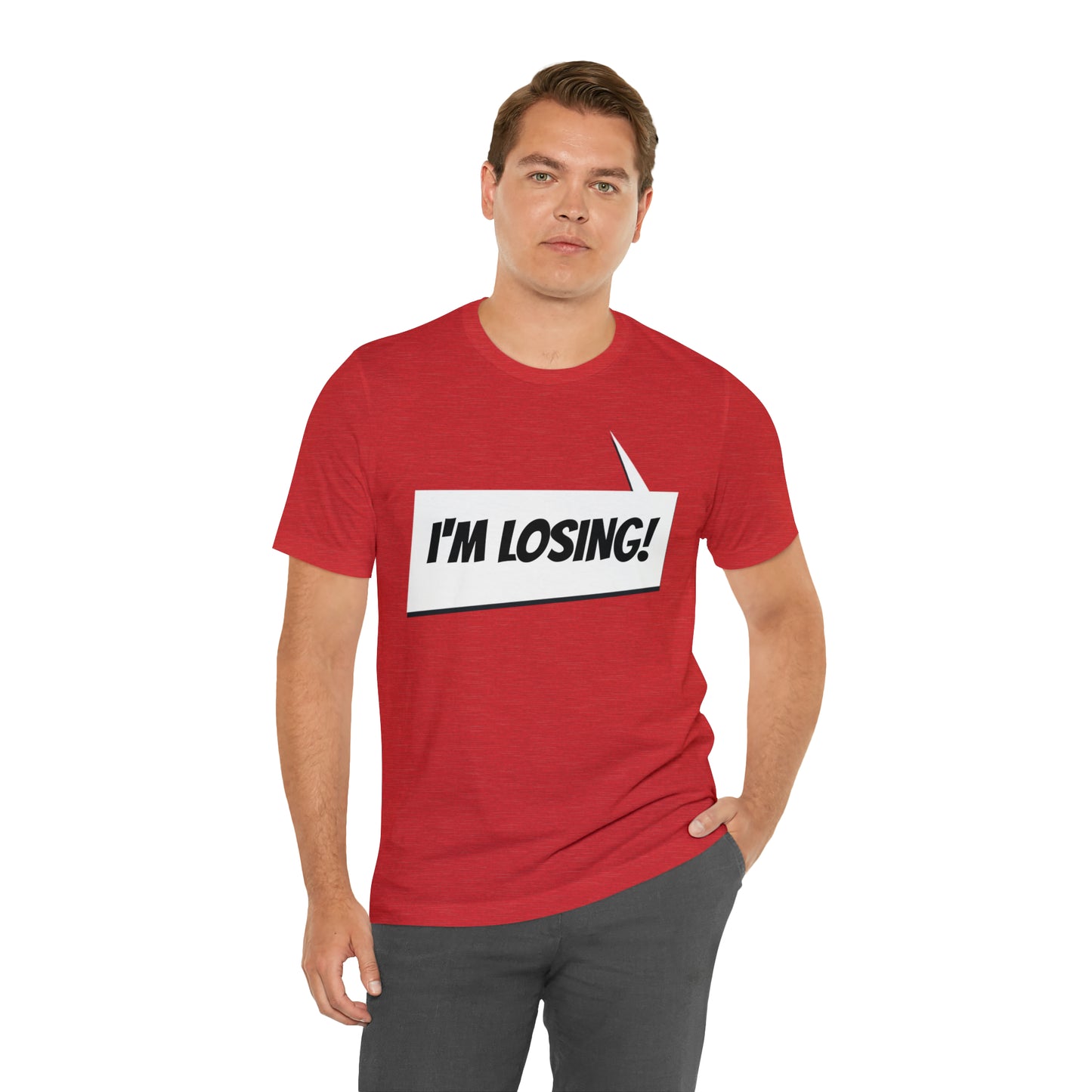 "I'm losing" Marvel Snap Unisex Jersey Short Sleeve Tee