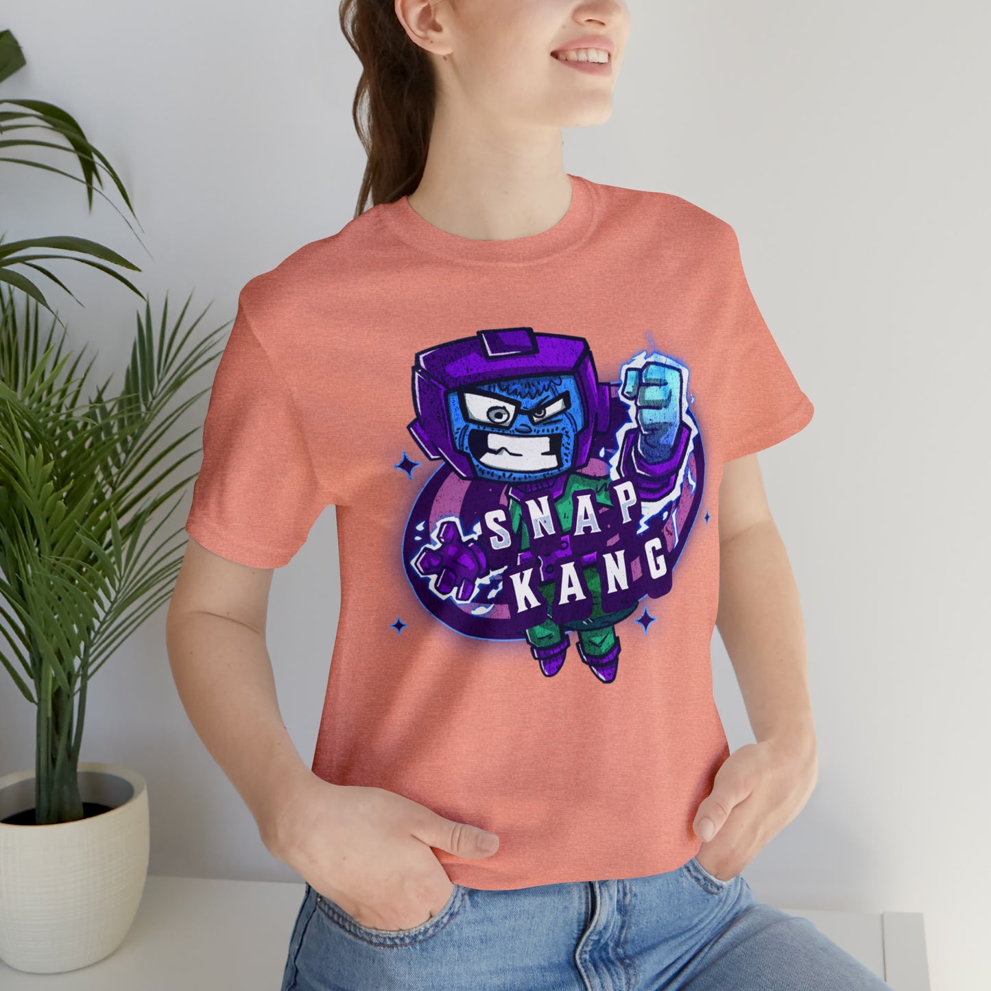"Snap kang logo" Marvel Snap Unisex Jersey Short Sleeve Tee