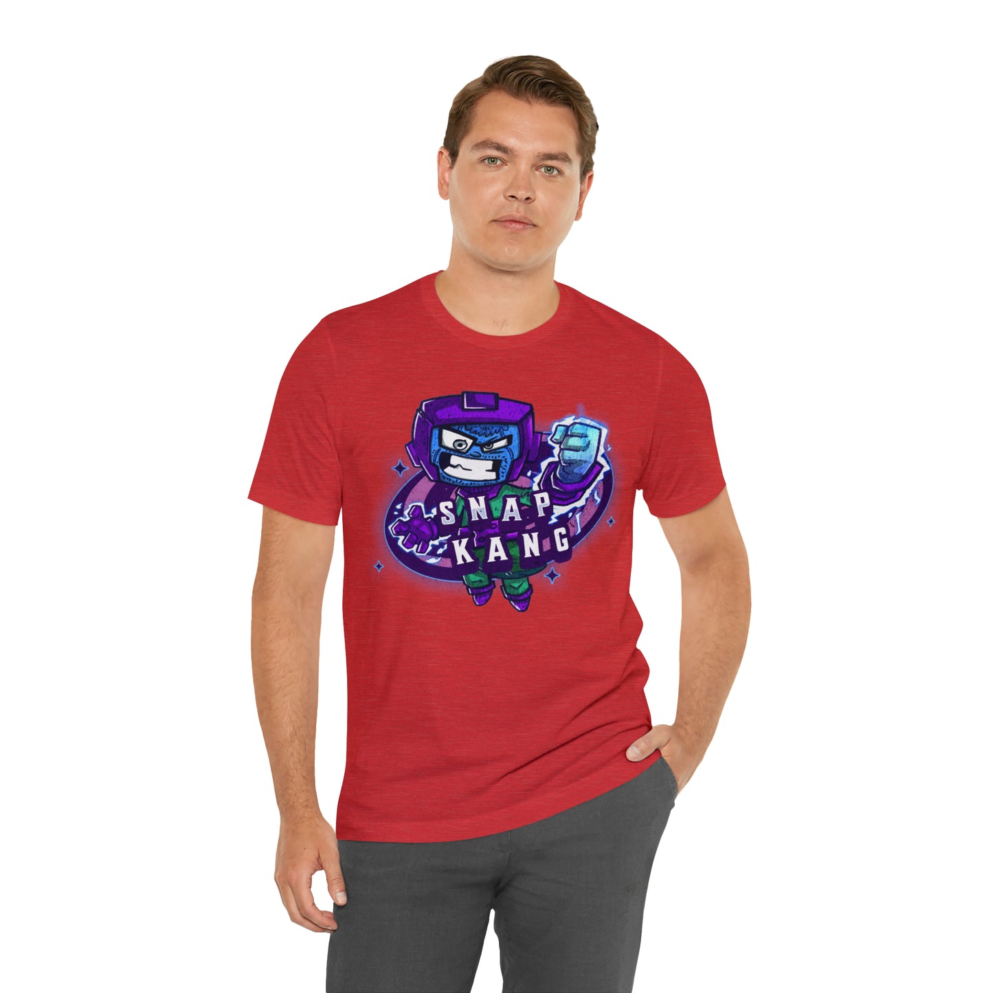 "Snap kang logo" Marvel Snap Unisex Jersey Short Sleeve Tee