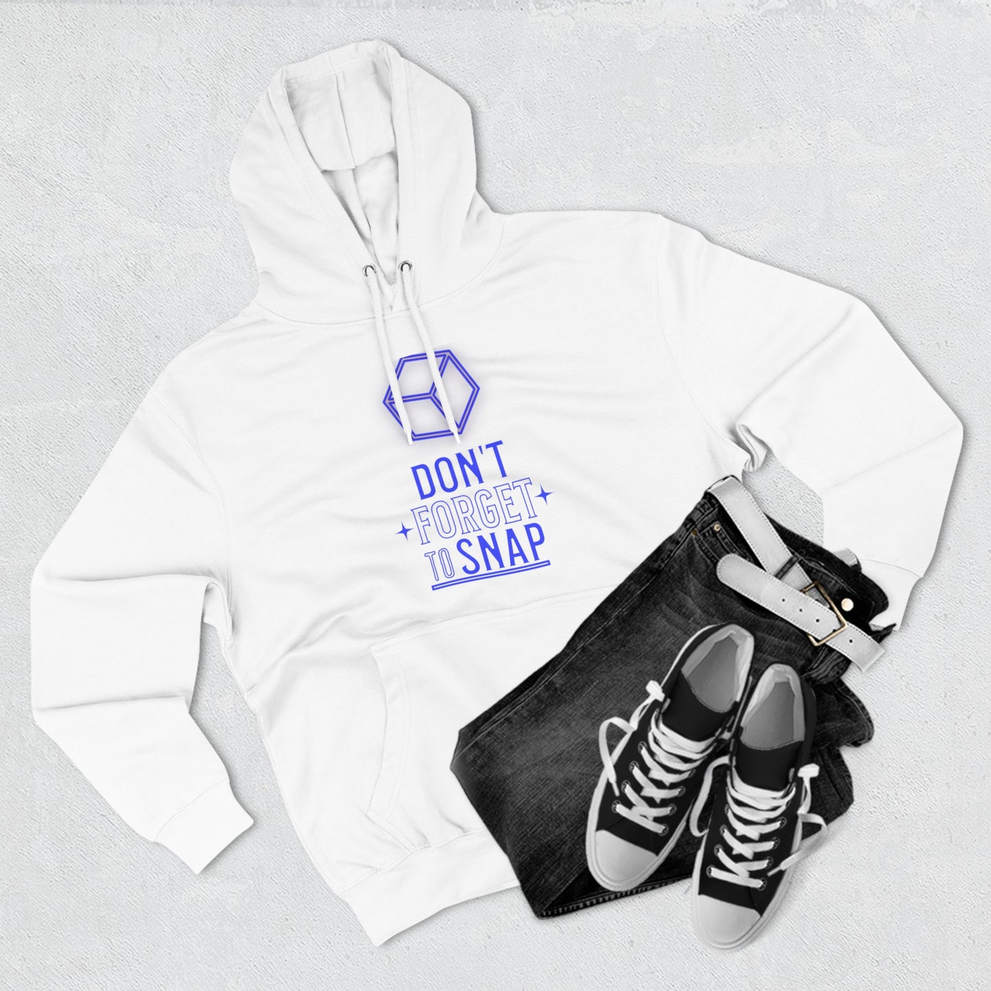 "Don't Forget to Snap" Marvel Snap Unisex Premium Pullover Hoodie