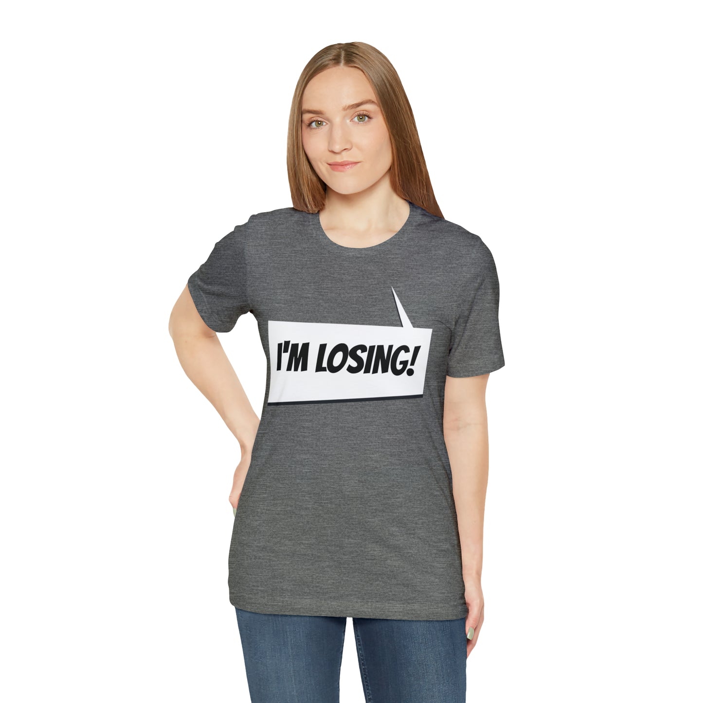 "I'm losing" Marvel Snap Unisex Jersey Short Sleeve Tee