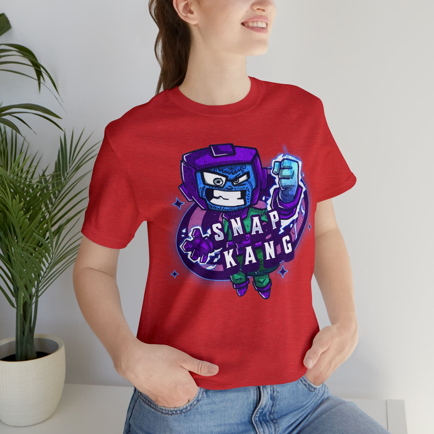 "Snap kang logo" Marvel Snap Unisex Jersey Short Sleeve Tee