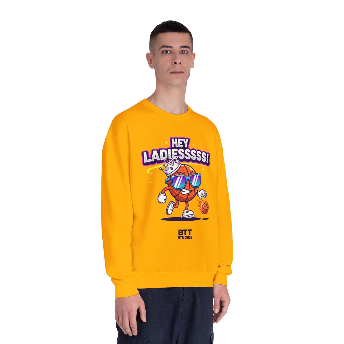 Hey Ladies Crown Crewneck Sweatshirt (Mult Colors)