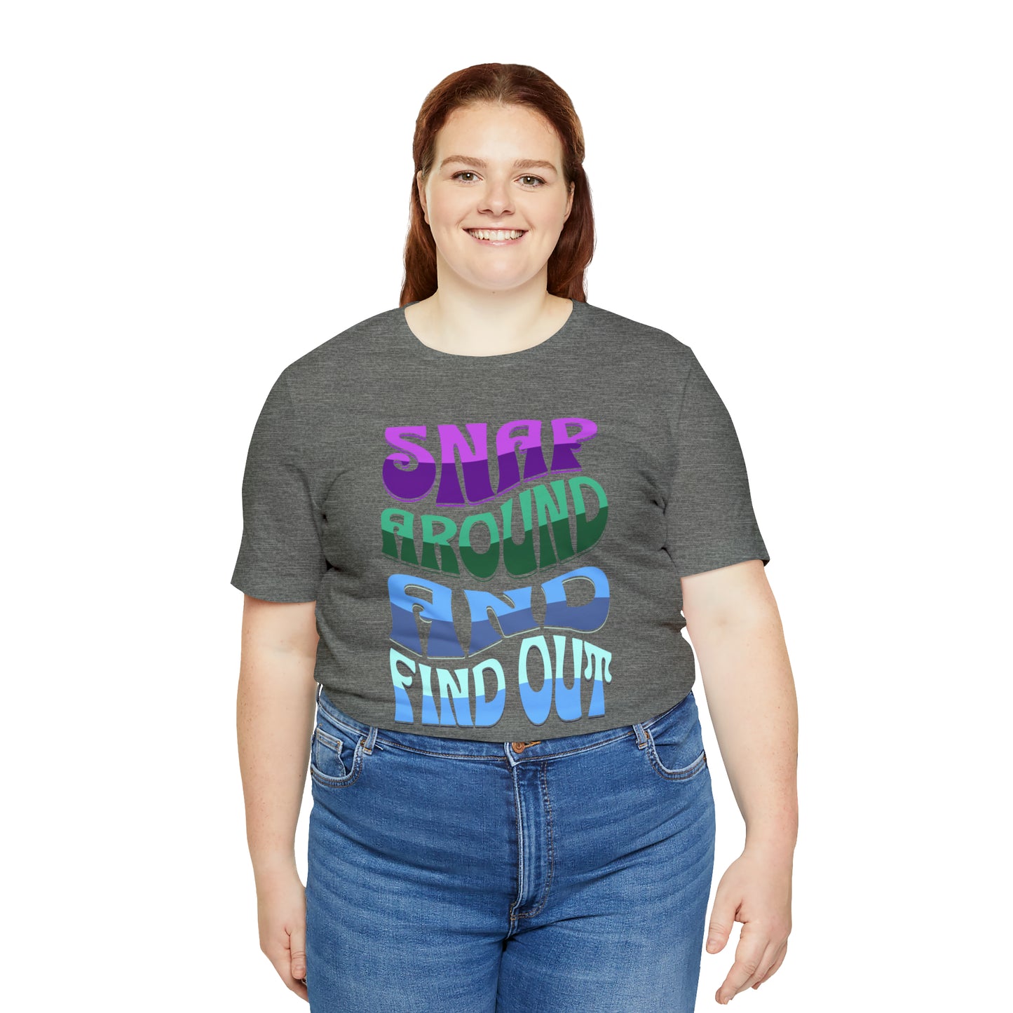 "snap around and find out" Marvel Snap Unisex Jersey Short Sleeve Tee