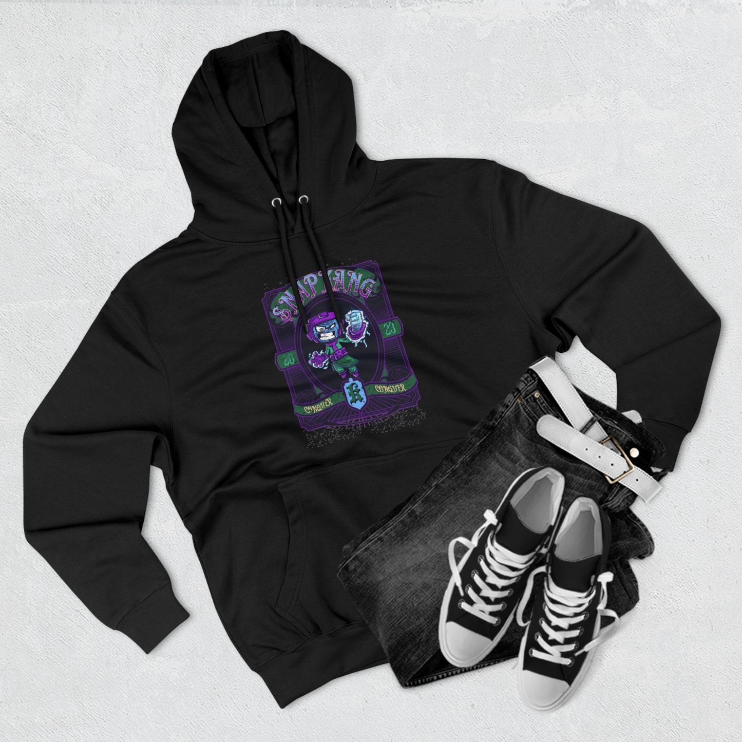 "Snap Kang Barber" Marvel Snap Unisex Premium Pullover Hoodie