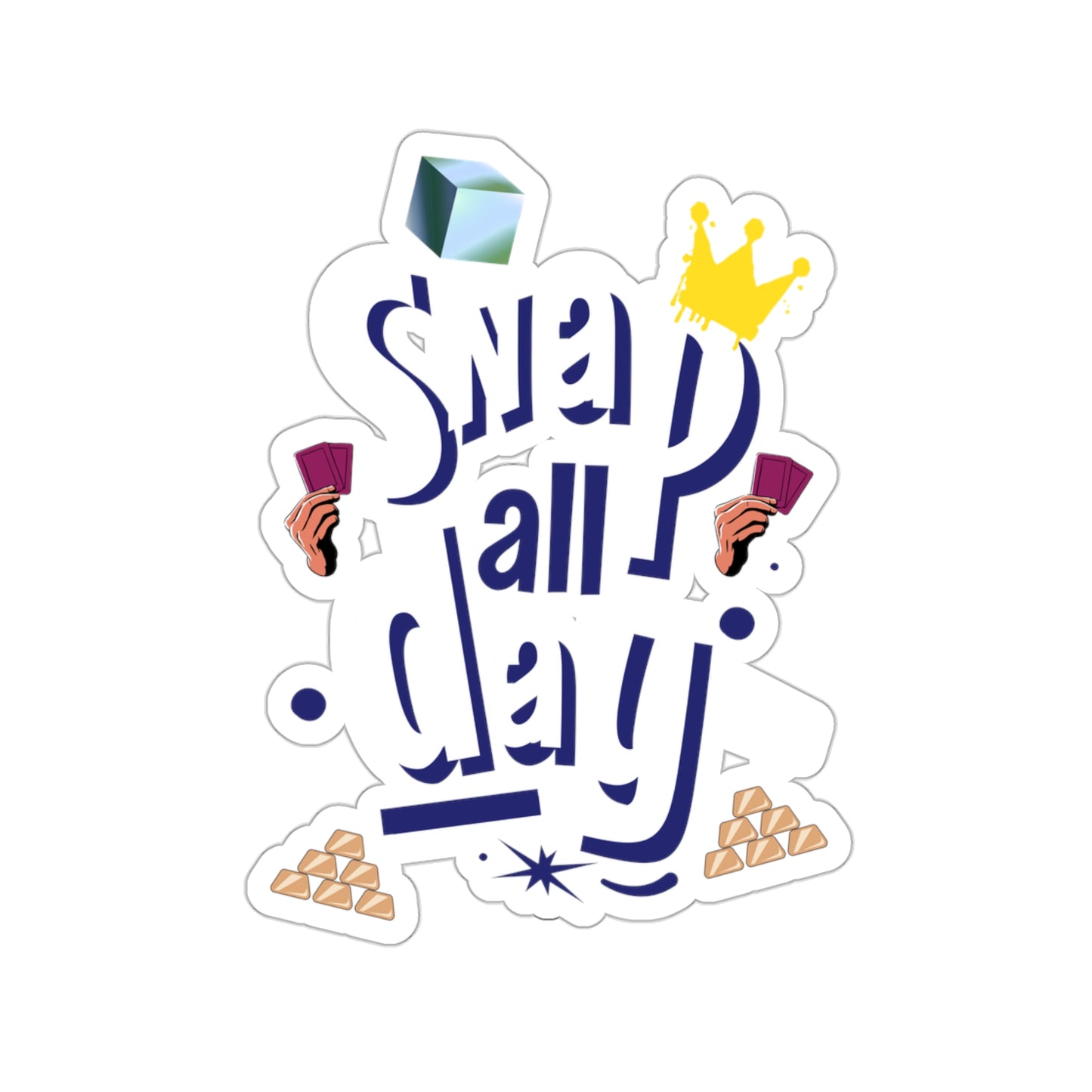 "Snap All Day" Marvel Snap Kiss-Cut Stickers