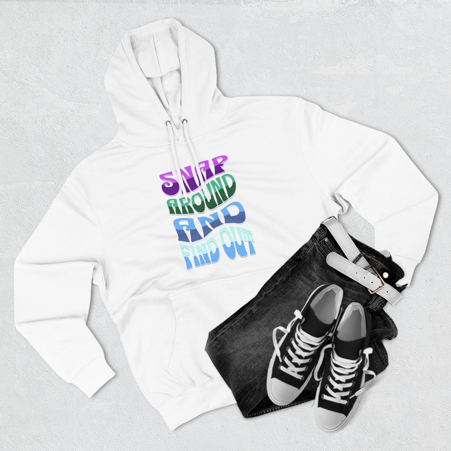 "Snap Around and Find Out" Marvel Snap Unisex Premium Pullover Hoodie