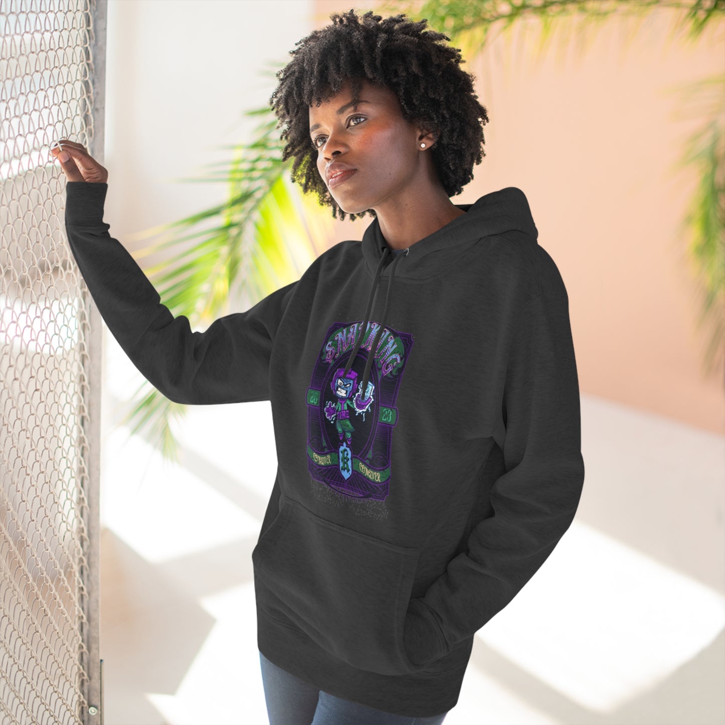 "Snap Kang Barber" Marvel Snap Unisex Premium Pullover Hoodie