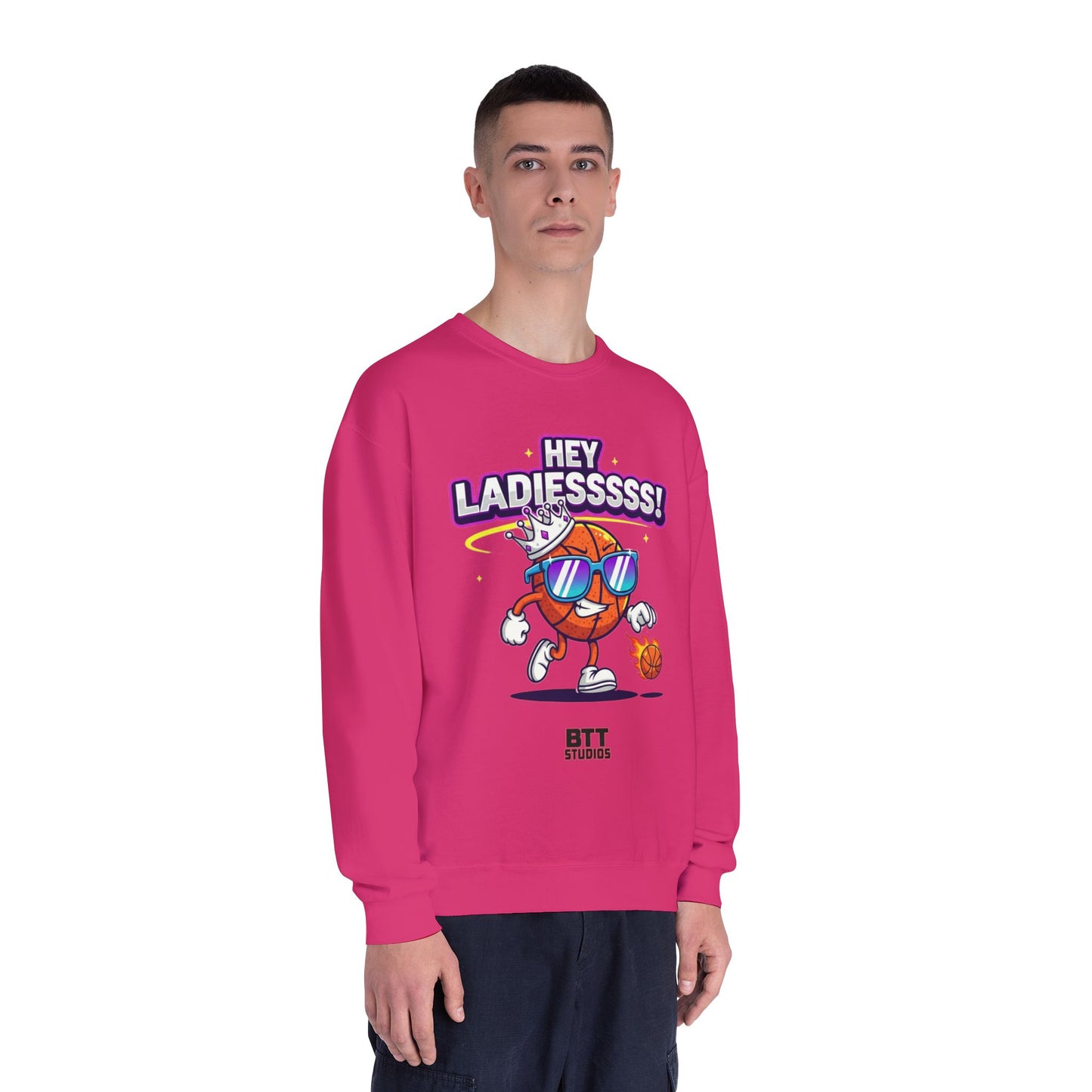 Hey Ladies Crown Crewneck Sweatshirt (Mult Colors)