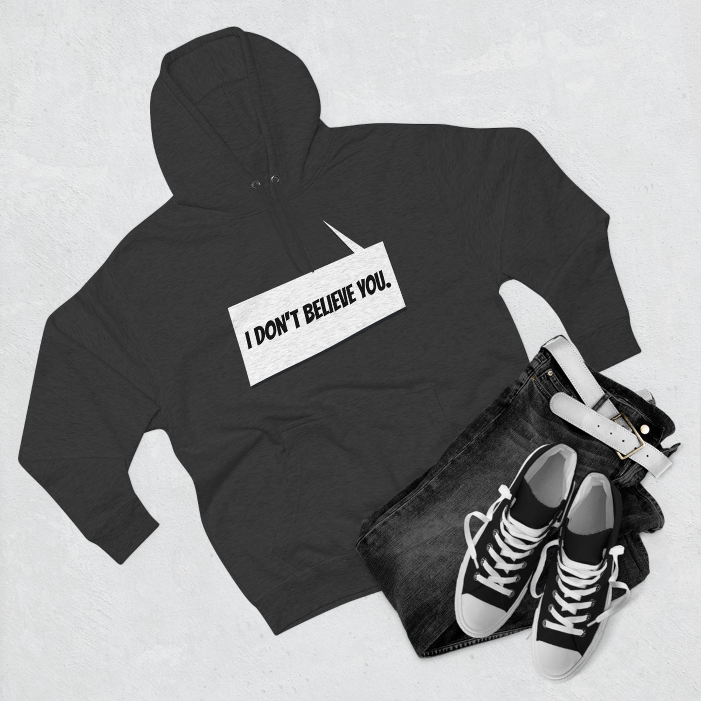 "I Don't Believe You" Marvel Snap Unisex Premium Pullover Hoodie