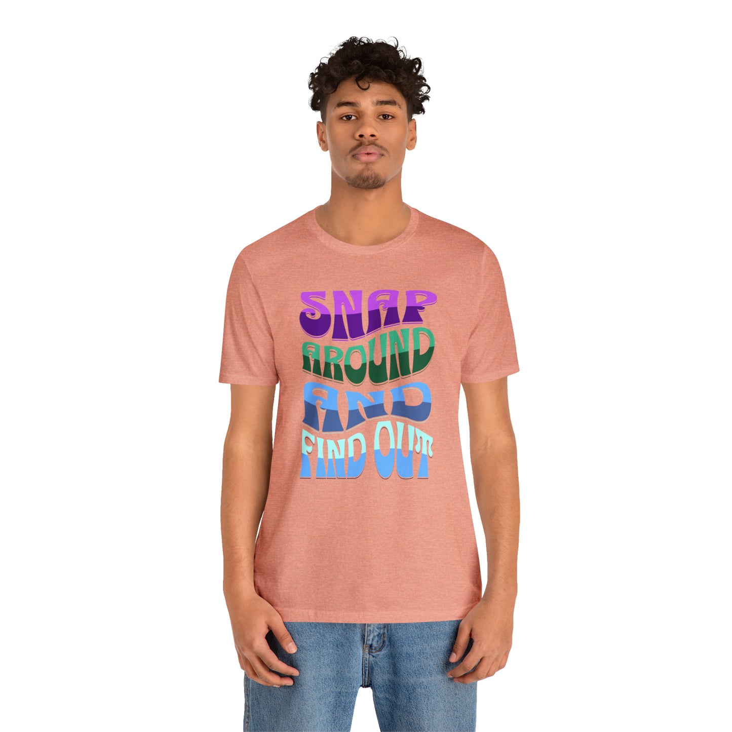 "snap around and find out" Marvel Snap Unisex Jersey Short Sleeve Tee
