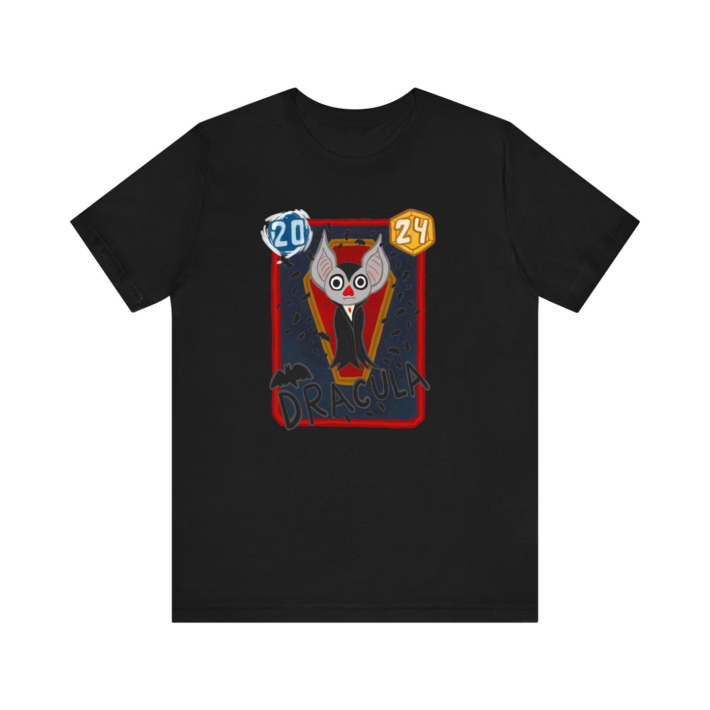 Snap Kang x Spooky Dino Marvel Snap inspired Dracula Card - Unisex Jersey Short Sleeve Tee