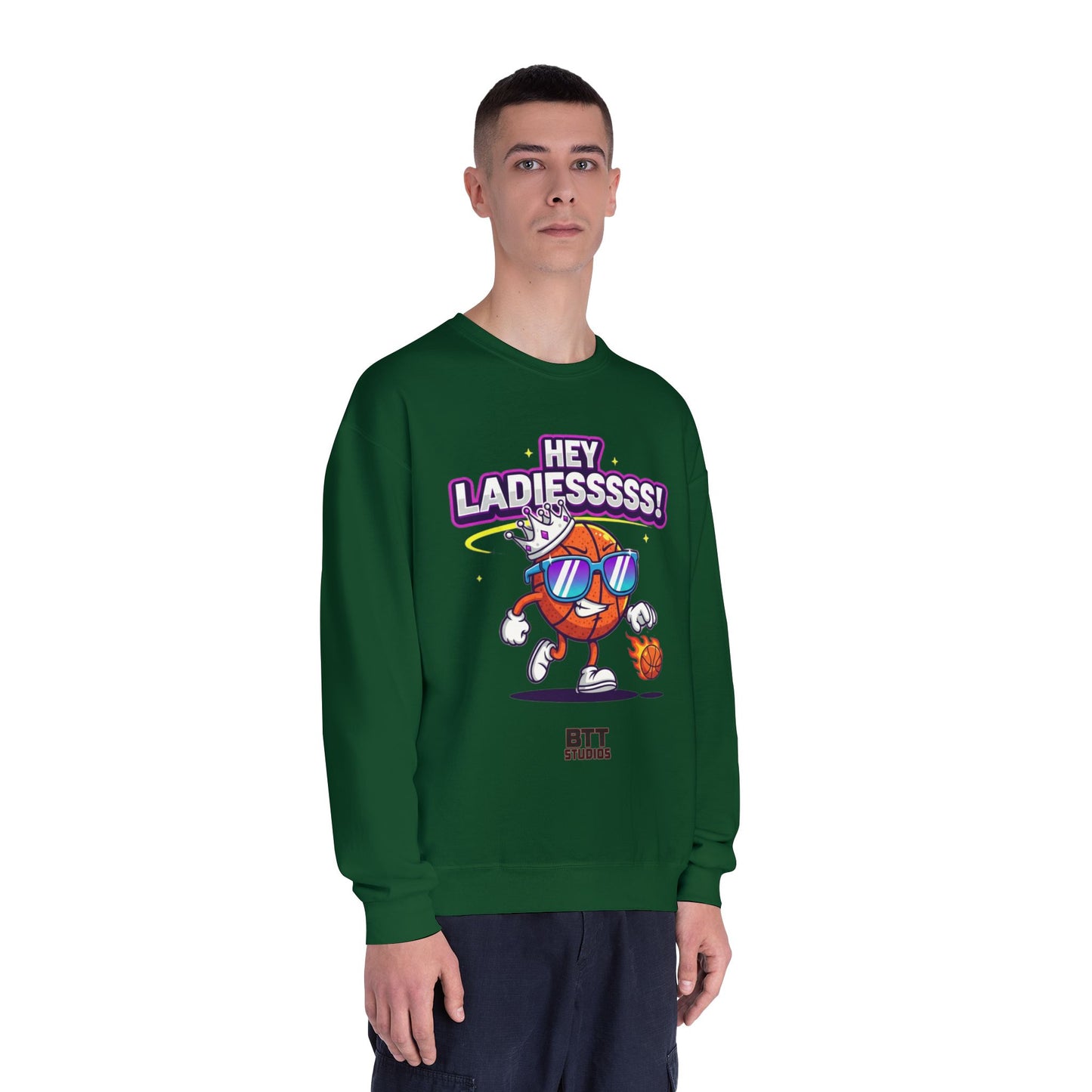 Hey Ladies Crown Crewneck Sweatshirt (Mult Colors)