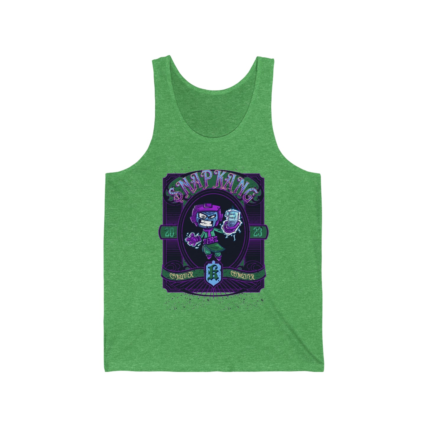 "Snap kang barber logo" Marvel Snap Unisex Jersey Tank