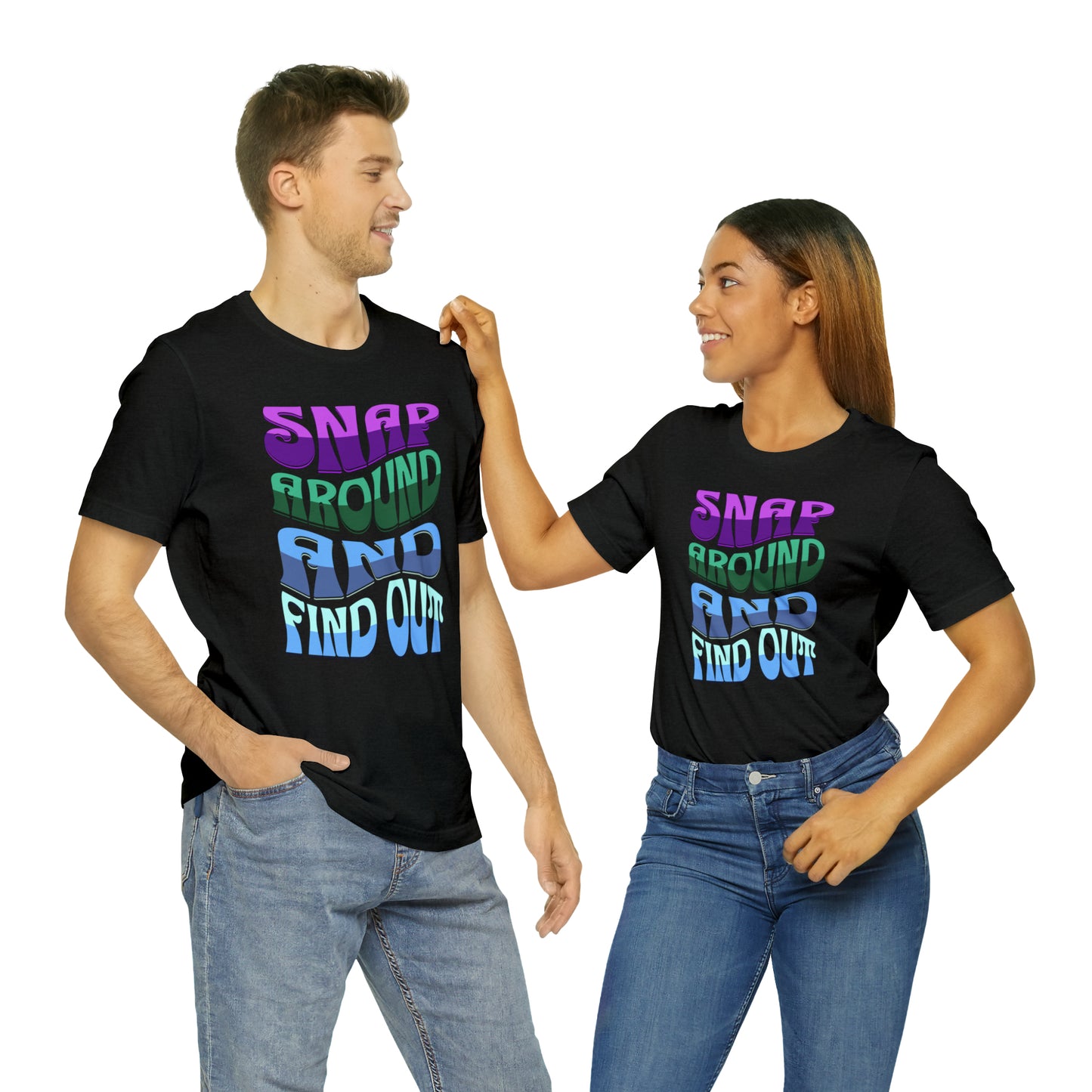 "snap around and find out" Marvel Snap Unisex Jersey Short Sleeve Tee