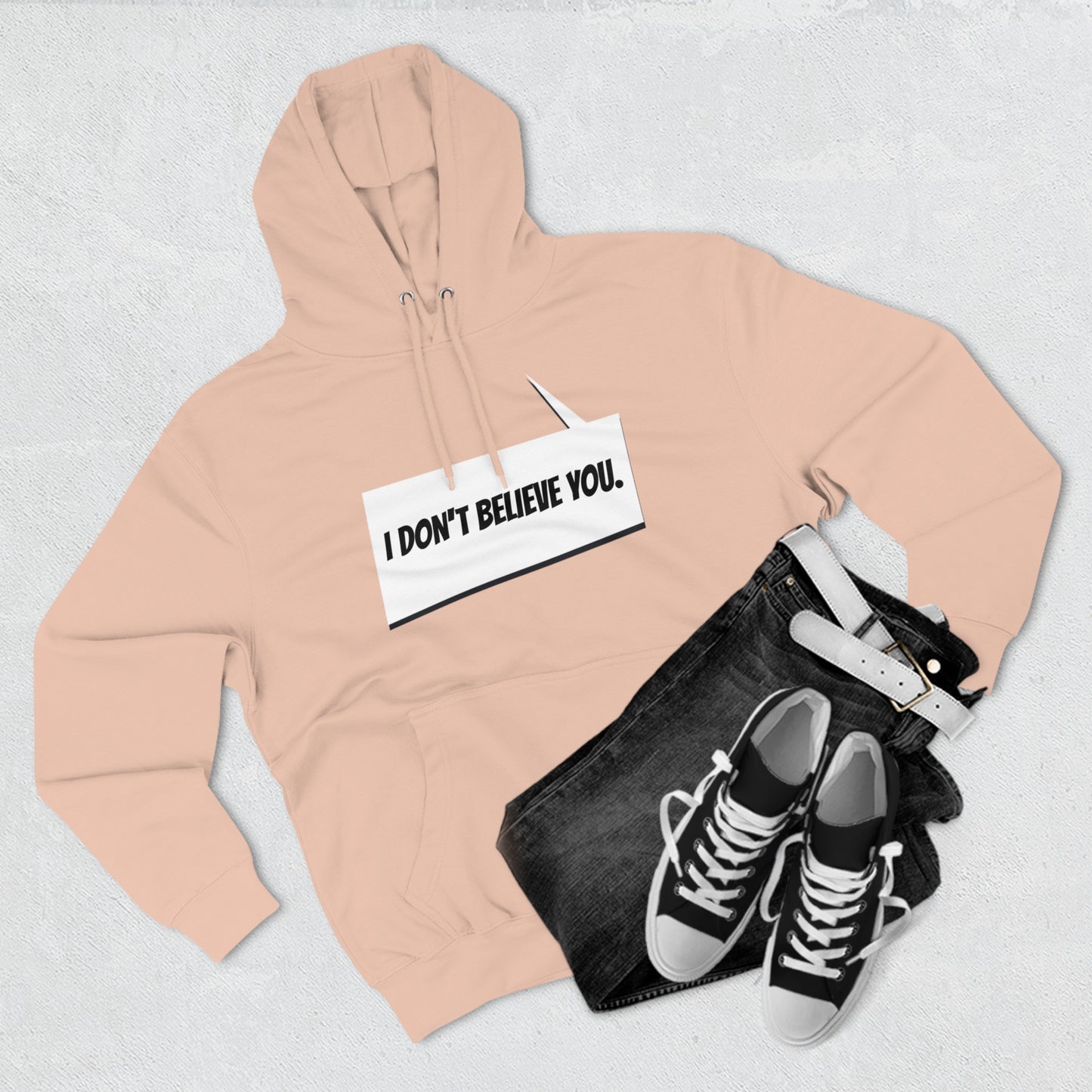 "I Don't Believe You" Marvel Snap Unisex Premium Pullover Hoodie