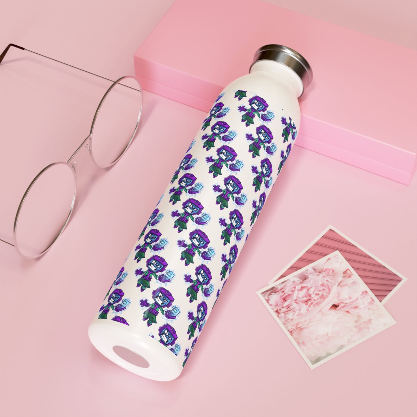"snap kang" Marvel Snap All Over Print Slim Water Bottle