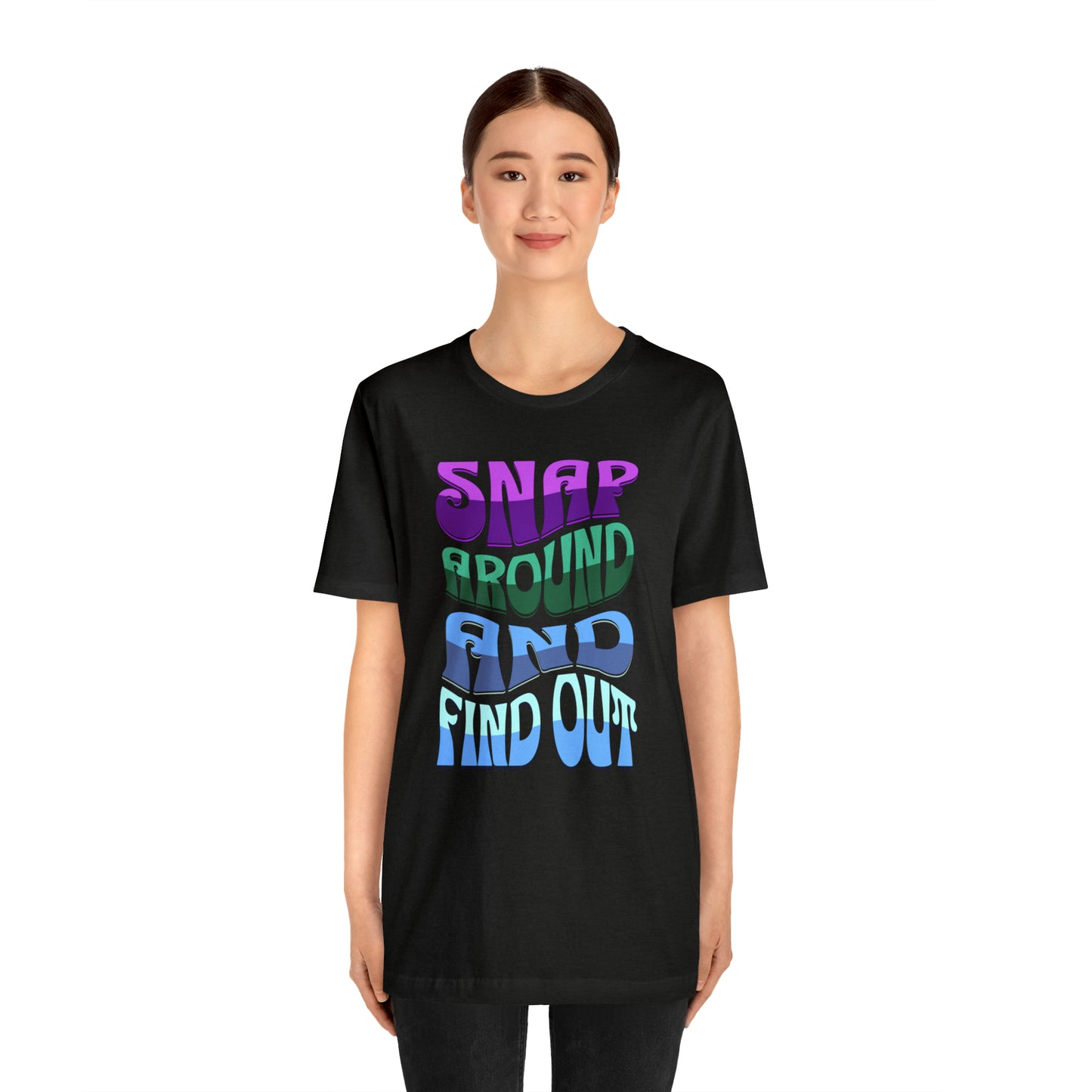 "snap around and find out" Marvel Snap Unisex Jersey Short Sleeve Tee