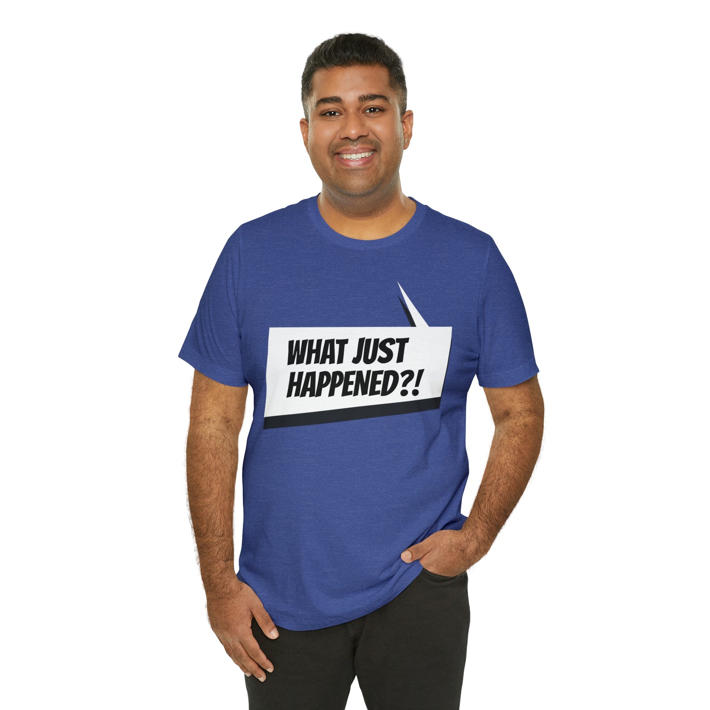 "what just happened?" Marvel Snap Unisex Jersey Short Sleeve Tee