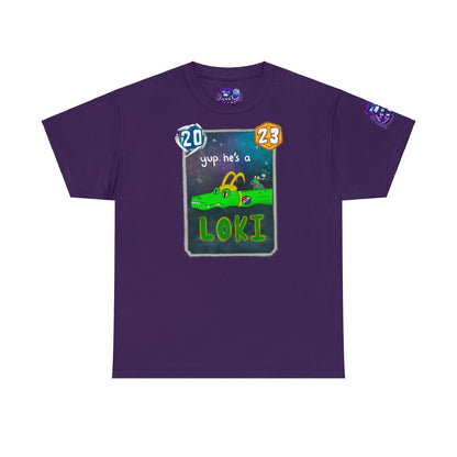 Snap kang x spooky dinosair "Yup, he's a Loki" Variant Marvel Snap Unisex Heavy Cotton Tee