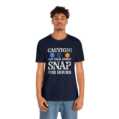 "Caution Can Snap All Day" Unisex Jersey Short Sleeve Tee