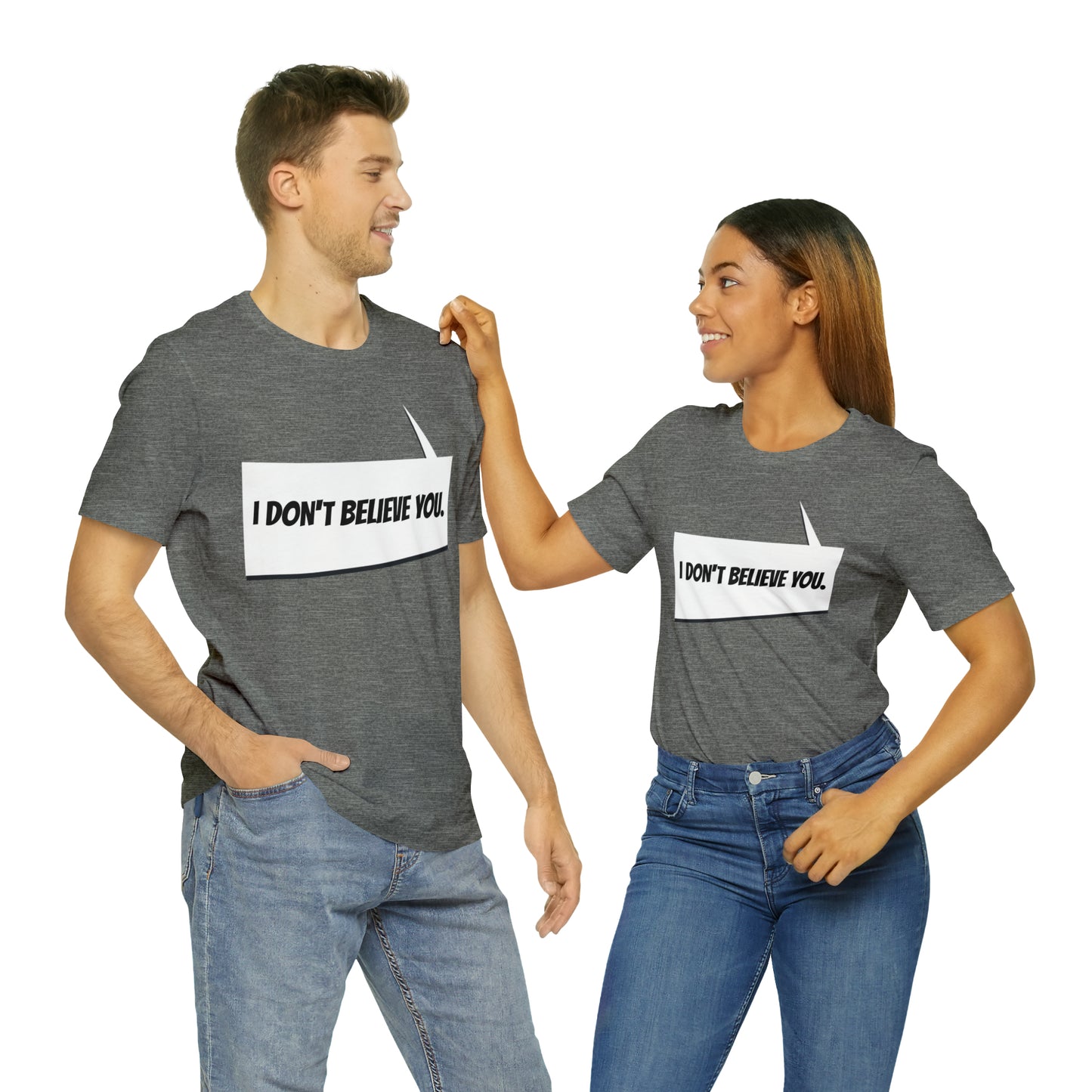 "i don't believe you" Marvel Snap Unisex Jersey Short Sleeve Tee