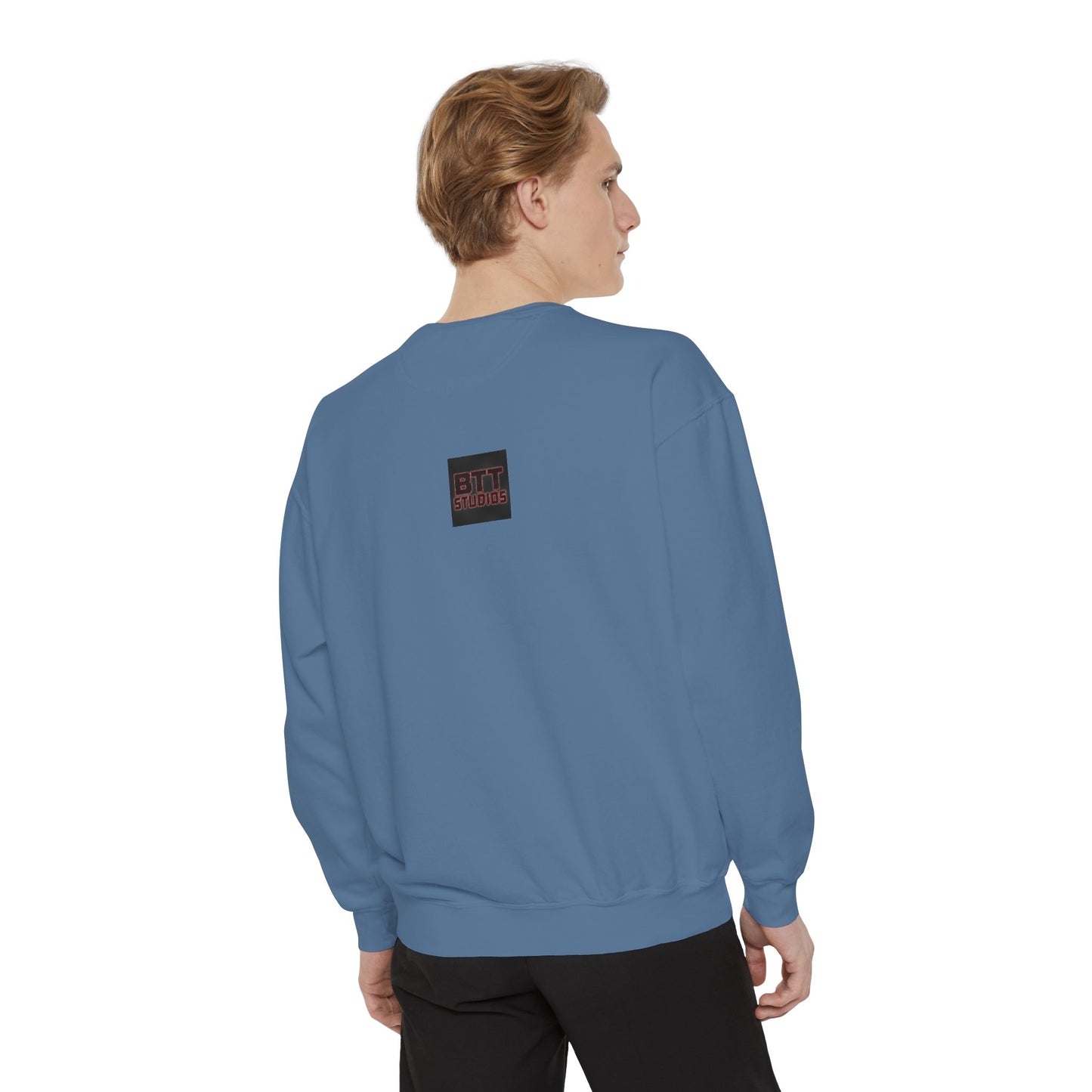 Chic Unisex Garment-Dyed Sweatshirt, Cozy Fall Fashion, Gift for Him/Her, Customizable Apparel, College Spirit Wear, Casual Streetwear