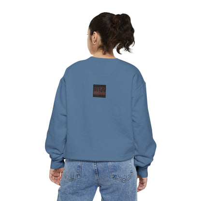 Chic Unisex Garment-Dyed Sweatshirt, Cozy Fall Fashion, Gift for Him/Her, Customizable Apparel, College Spirit Wear, Casual Streetwear