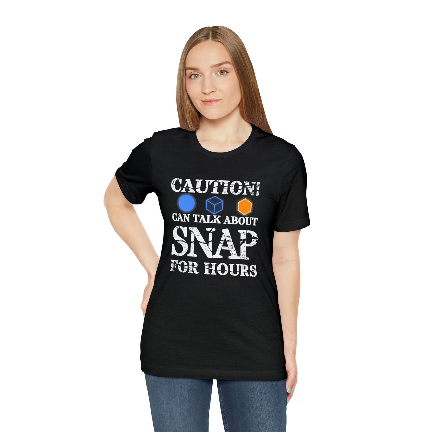 "Caution Can Snap All Day" Unisex Jersey Short Sleeve Tee