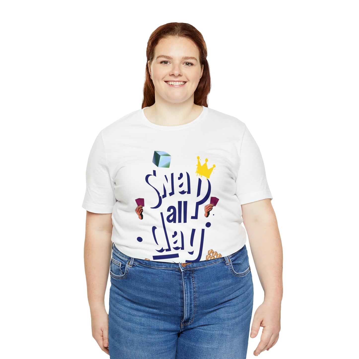 "Snap All Day" Short Sleeve Tee