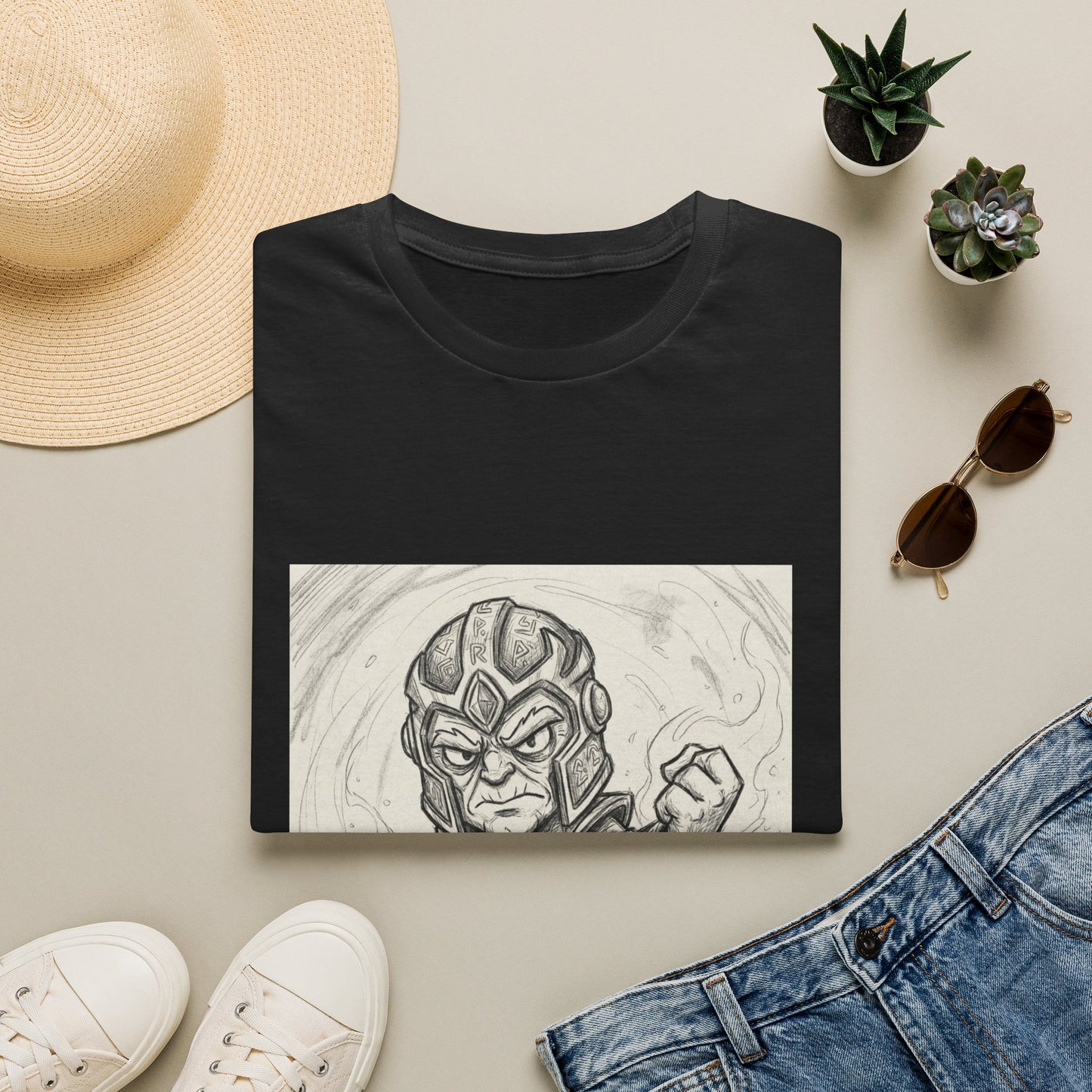 Shadow Kang — Variant Armor Tee (Pencil Sketch)