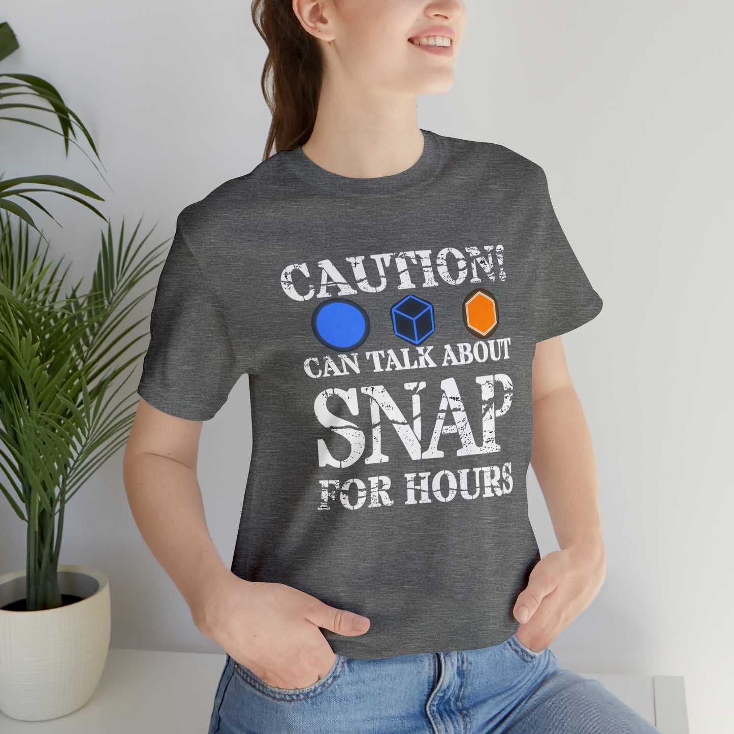 "Caution Can Snap All Day" Unisex Jersey Short Sleeve Tee