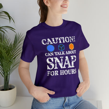 "Caution Can Snap All Day" Unisex Jersey Short Sleeve Tee