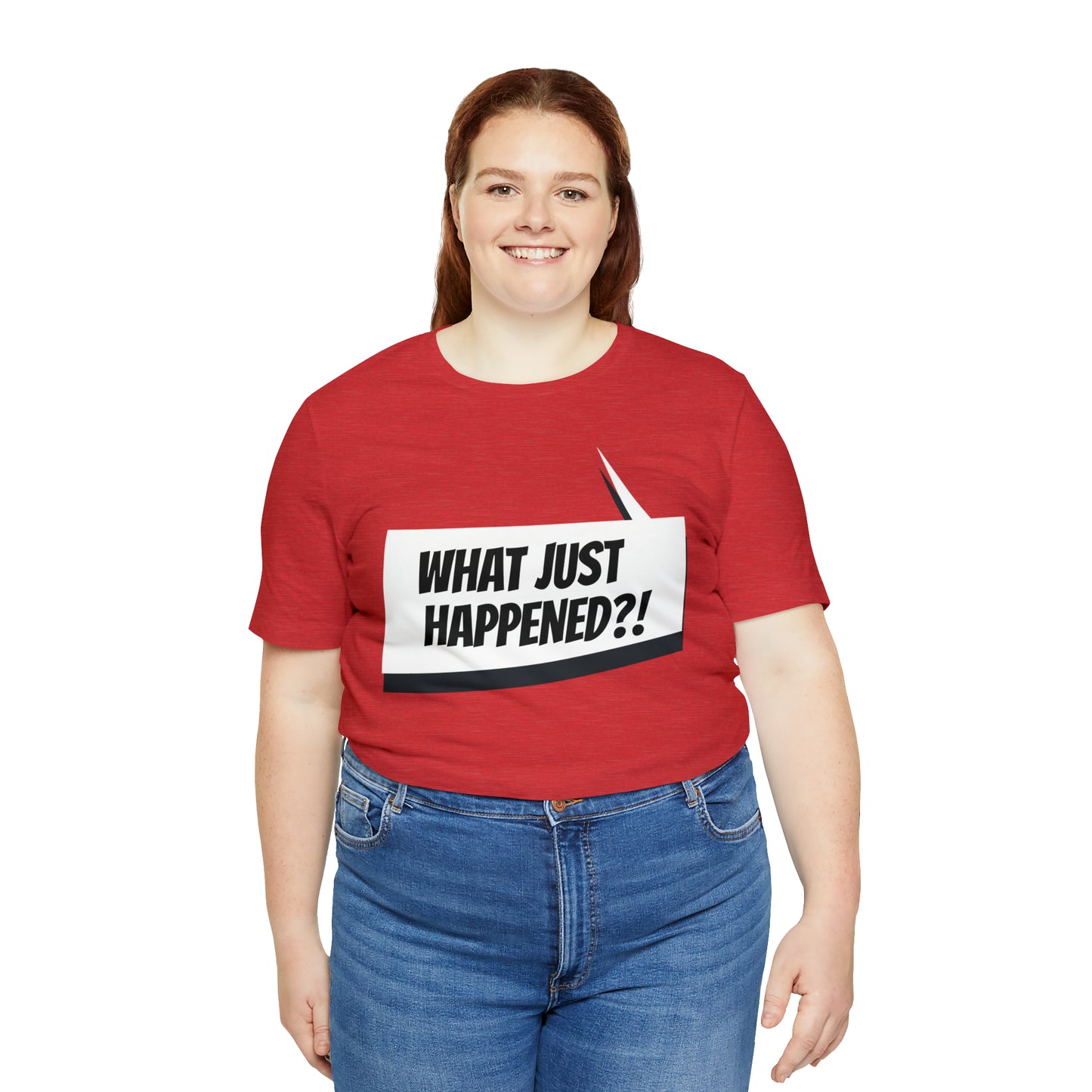 "what just happened?" Marvel Snap Unisex Jersey Short Sleeve Tee