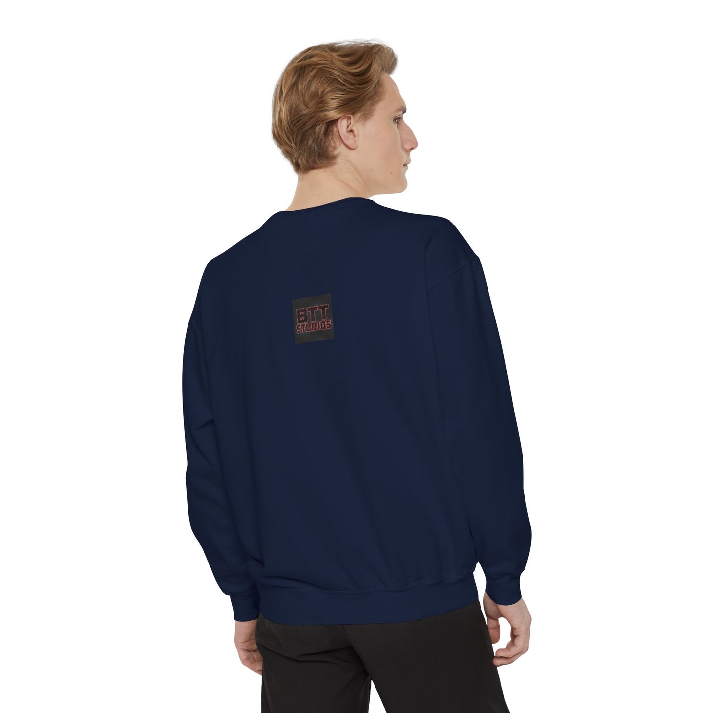 Chic Unisex Garment-Dyed Sweatshirt, Cozy Fall Fashion, Gift for Him/Her, Customizable Apparel, College Spirit Wear, Casual Streetwear