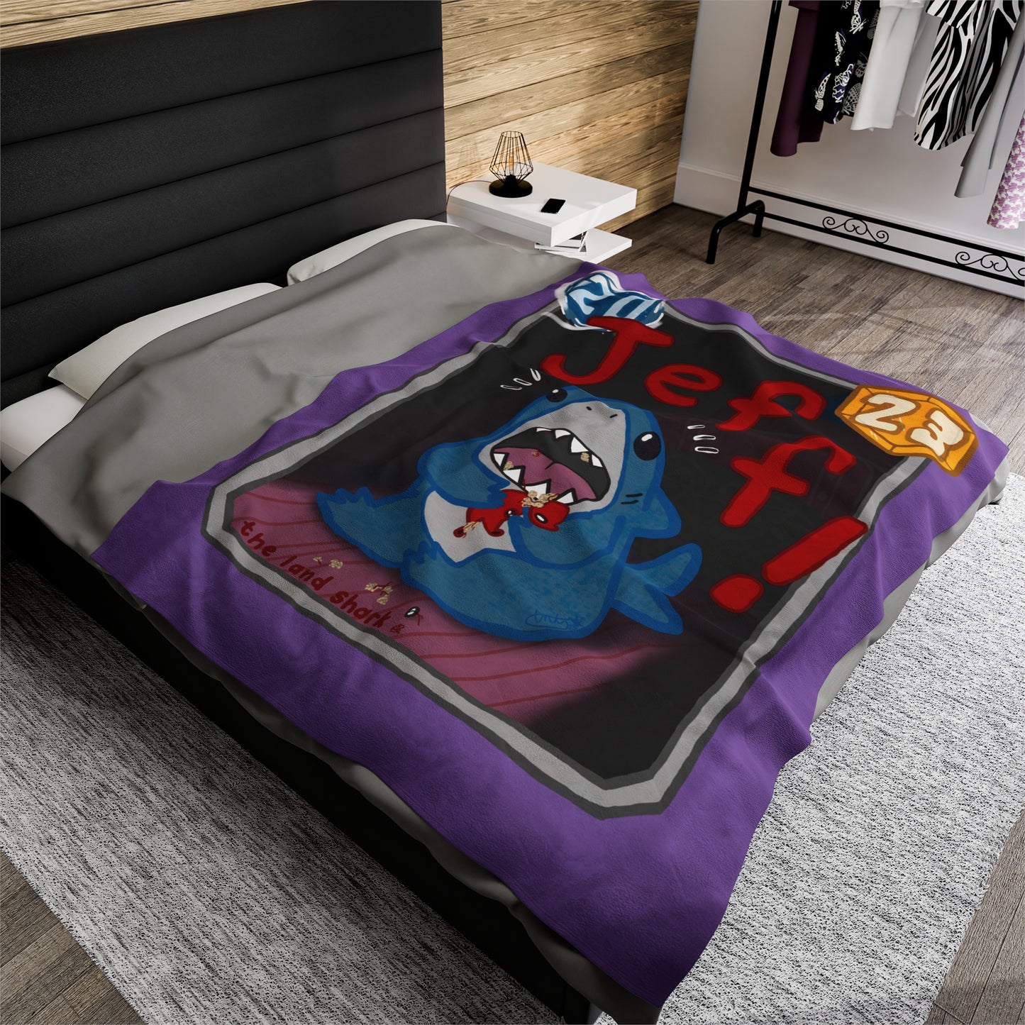 2023 Snapcon "Jeff Closet Variant" Marvel Snap Velveteen Plush Blanket