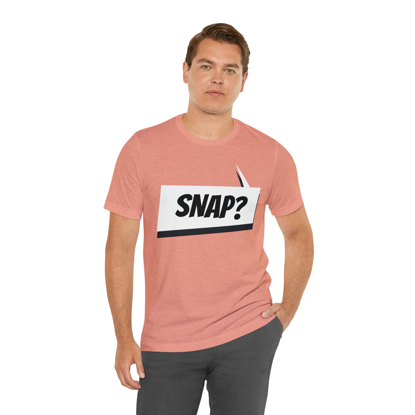 "snap?" Marvel Snap Unisex Jersey Short Sleeve Tee