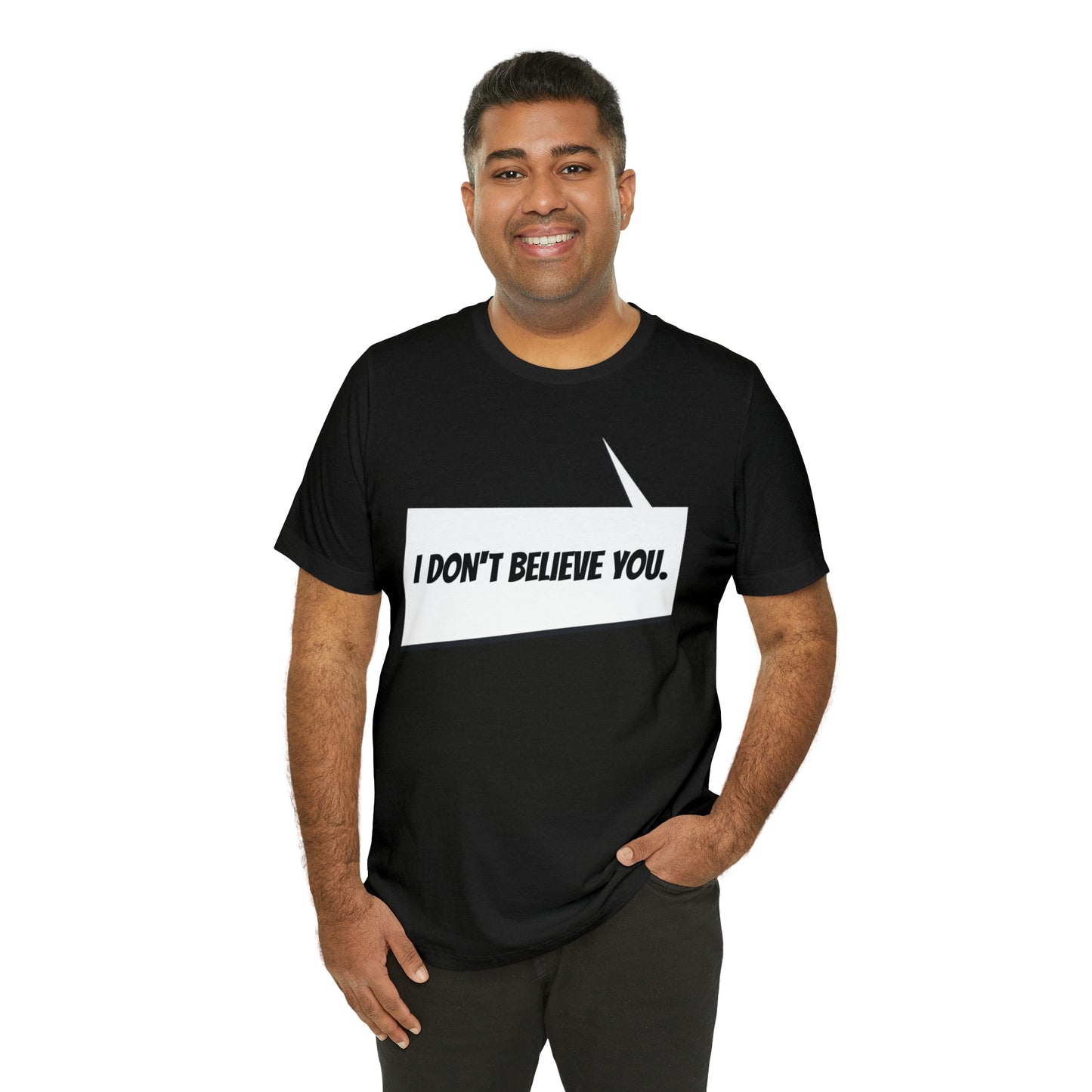 "i don't believe you" Marvel Snap Unisex Jersey Short Sleeve Tee