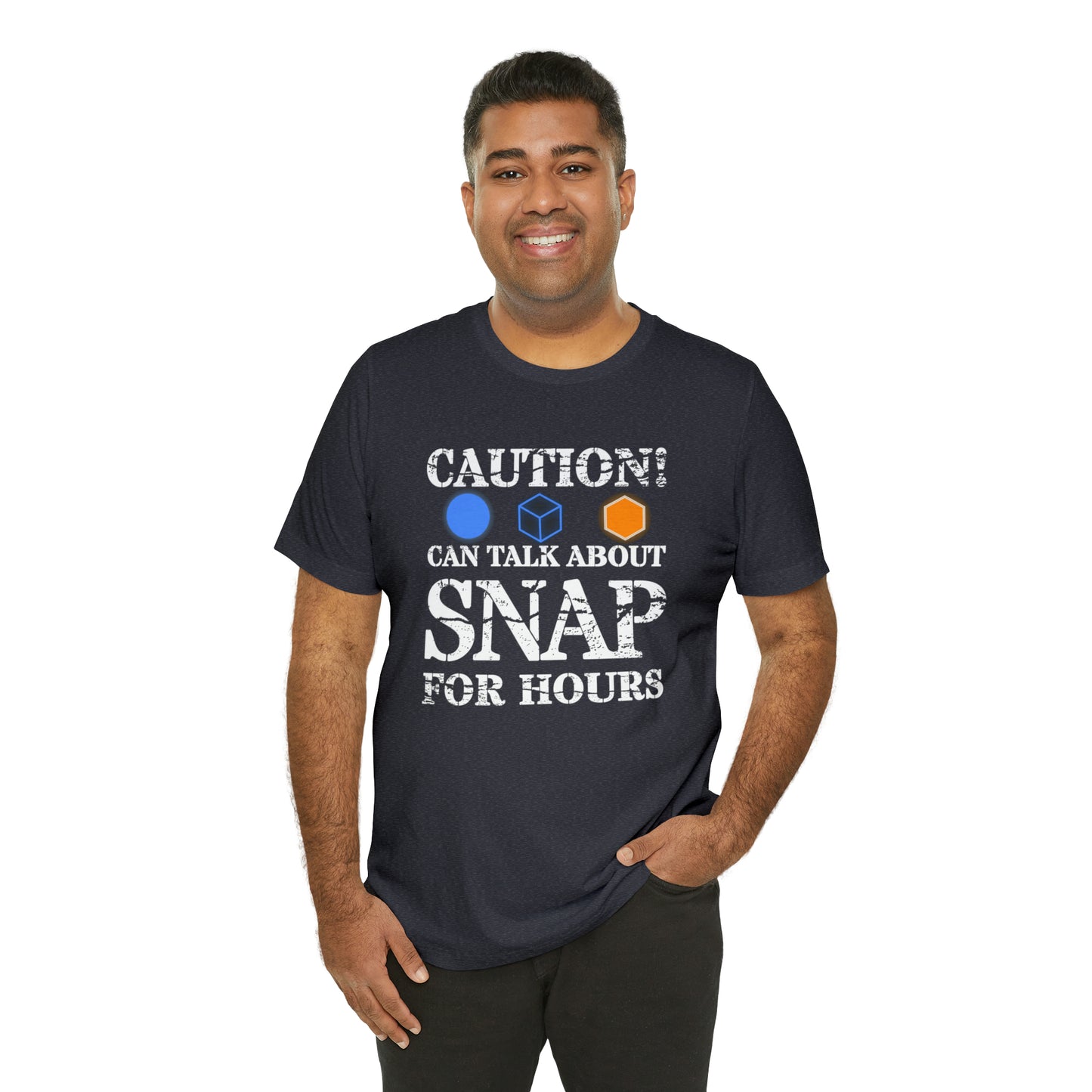 "Caution Can Snap All Day" Unisex Jersey Short Sleeve Tee