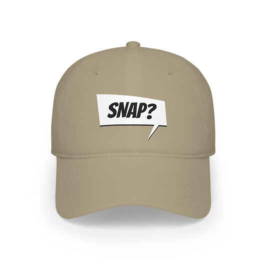 "snap?" Marvel Snap Low Profile Baseball Cap