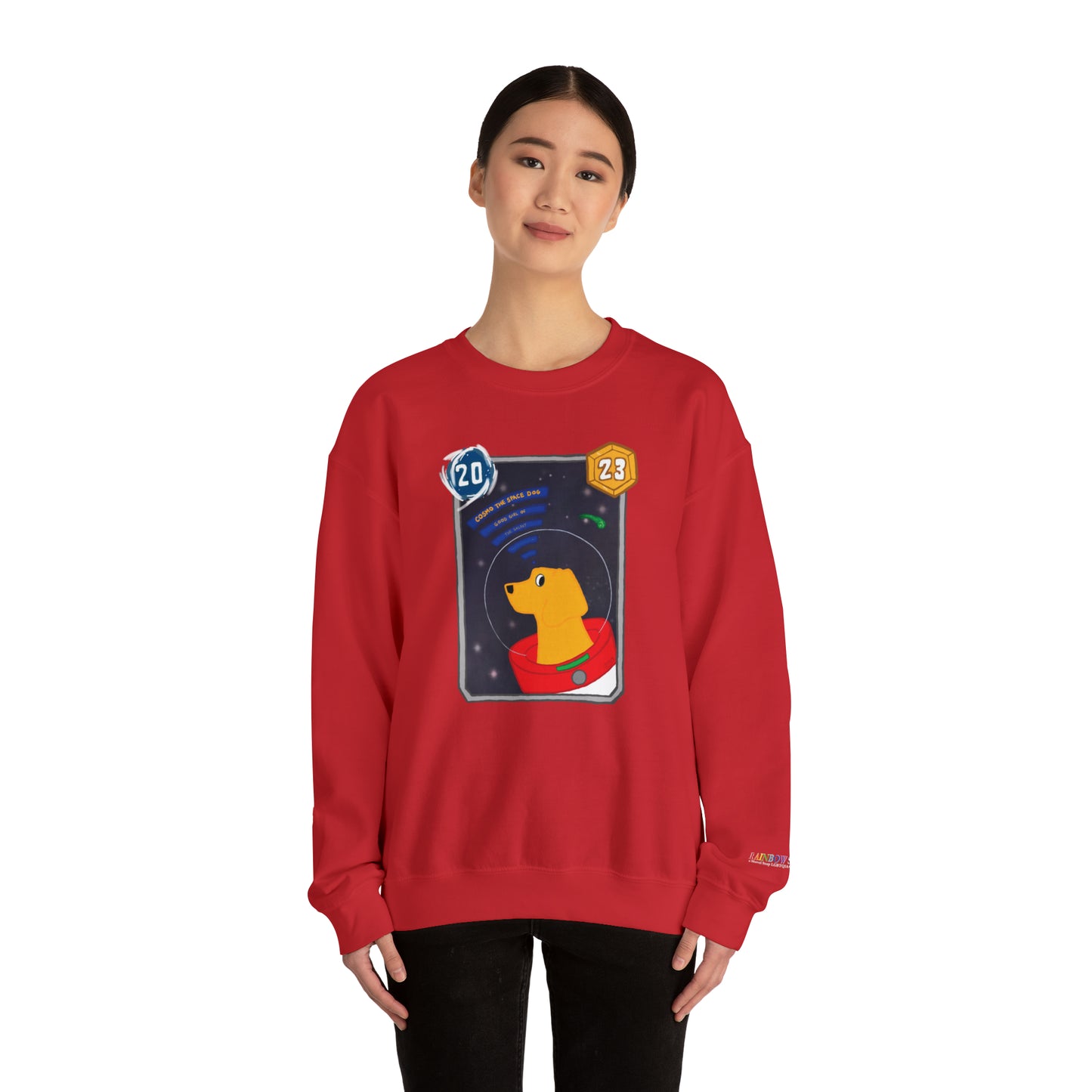 2023 Rainbow snapclash "Space Girl Cosmo Variant" marvel snap inspired Crewneck Sweatshirt